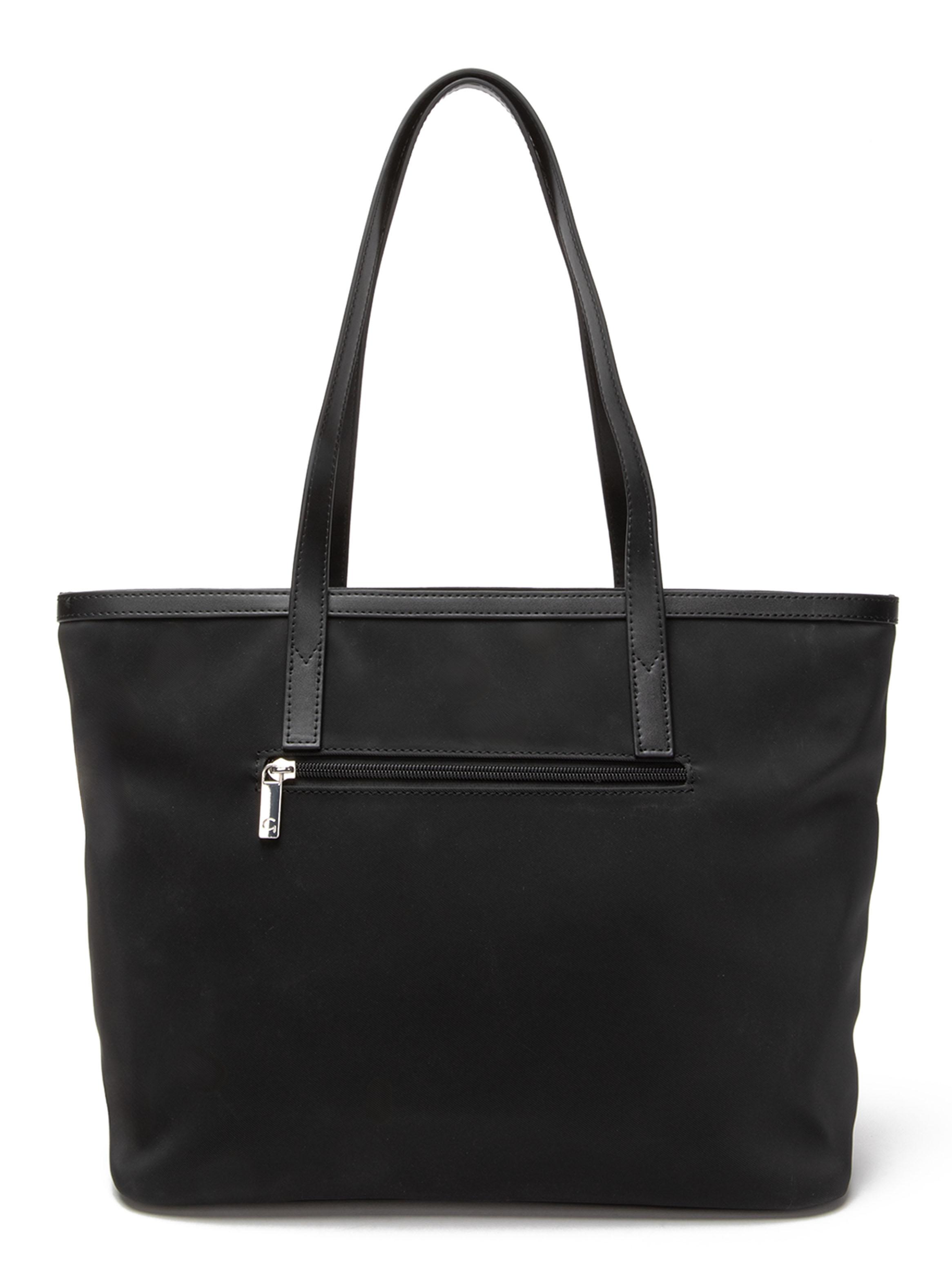 Cartera de Hombro Shopping Textil Negro-2