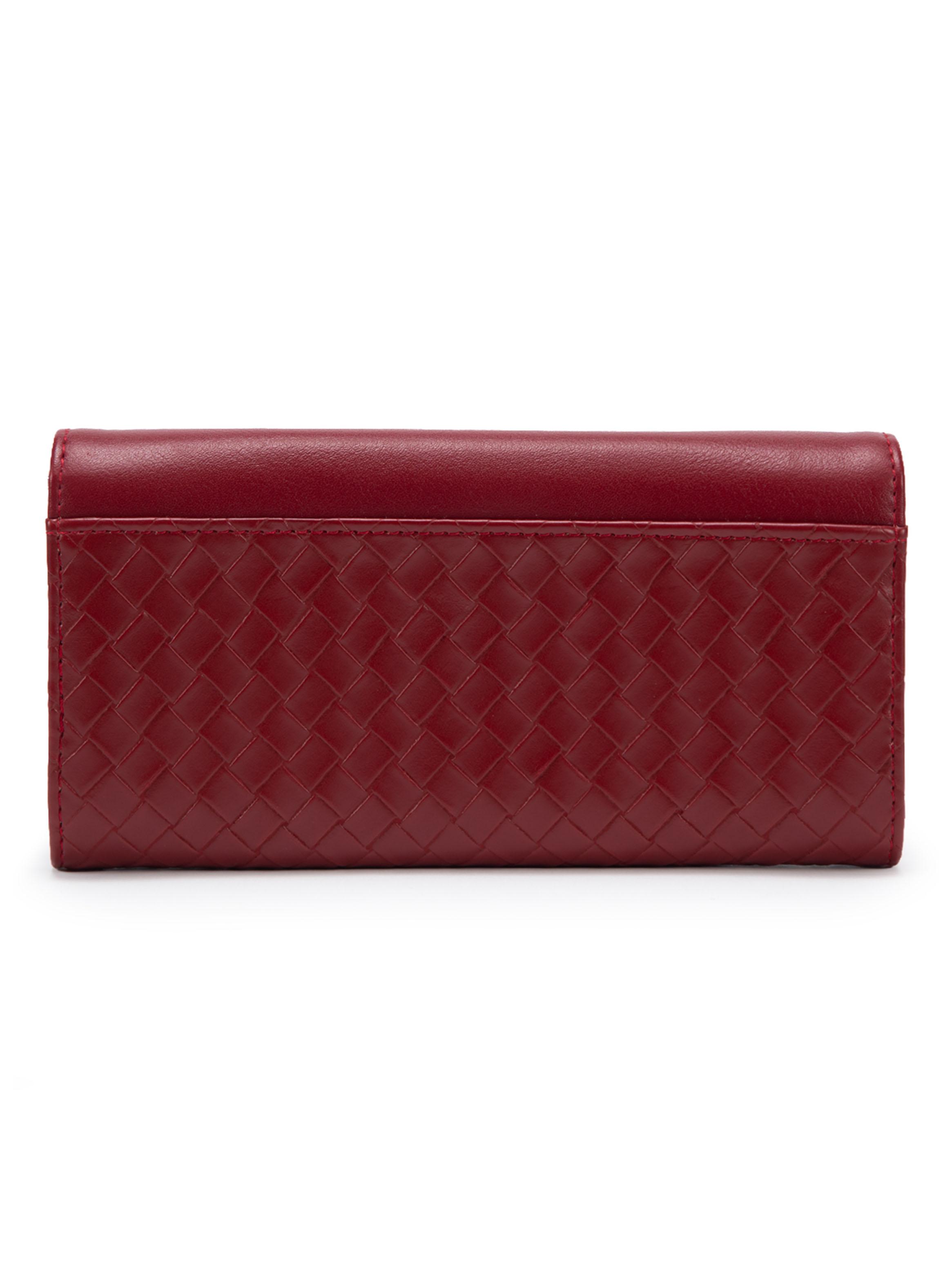 Billetera Sintético Rojo Grande-1