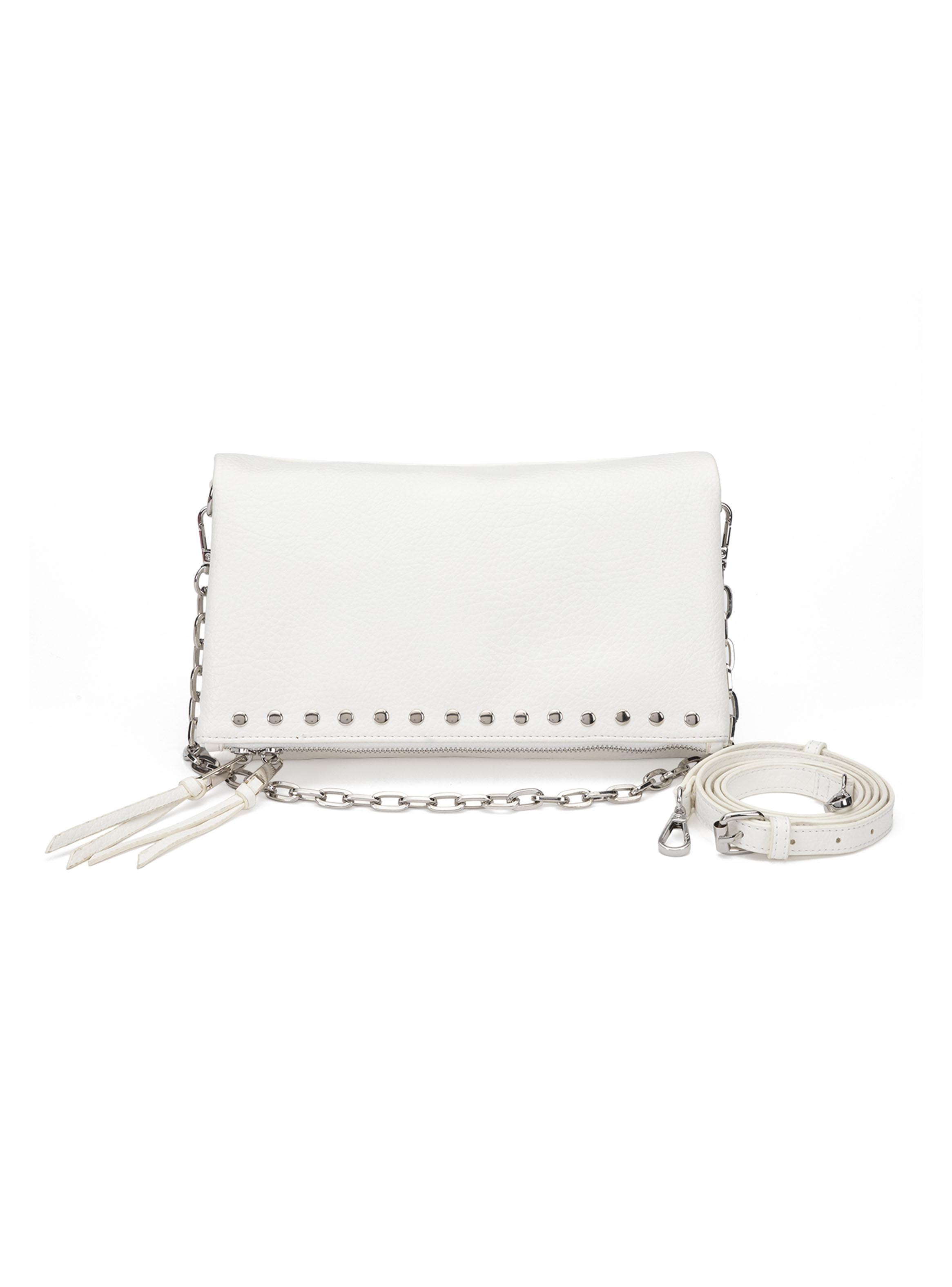 Cartera Bandolera Sintético Blanco Grande-0