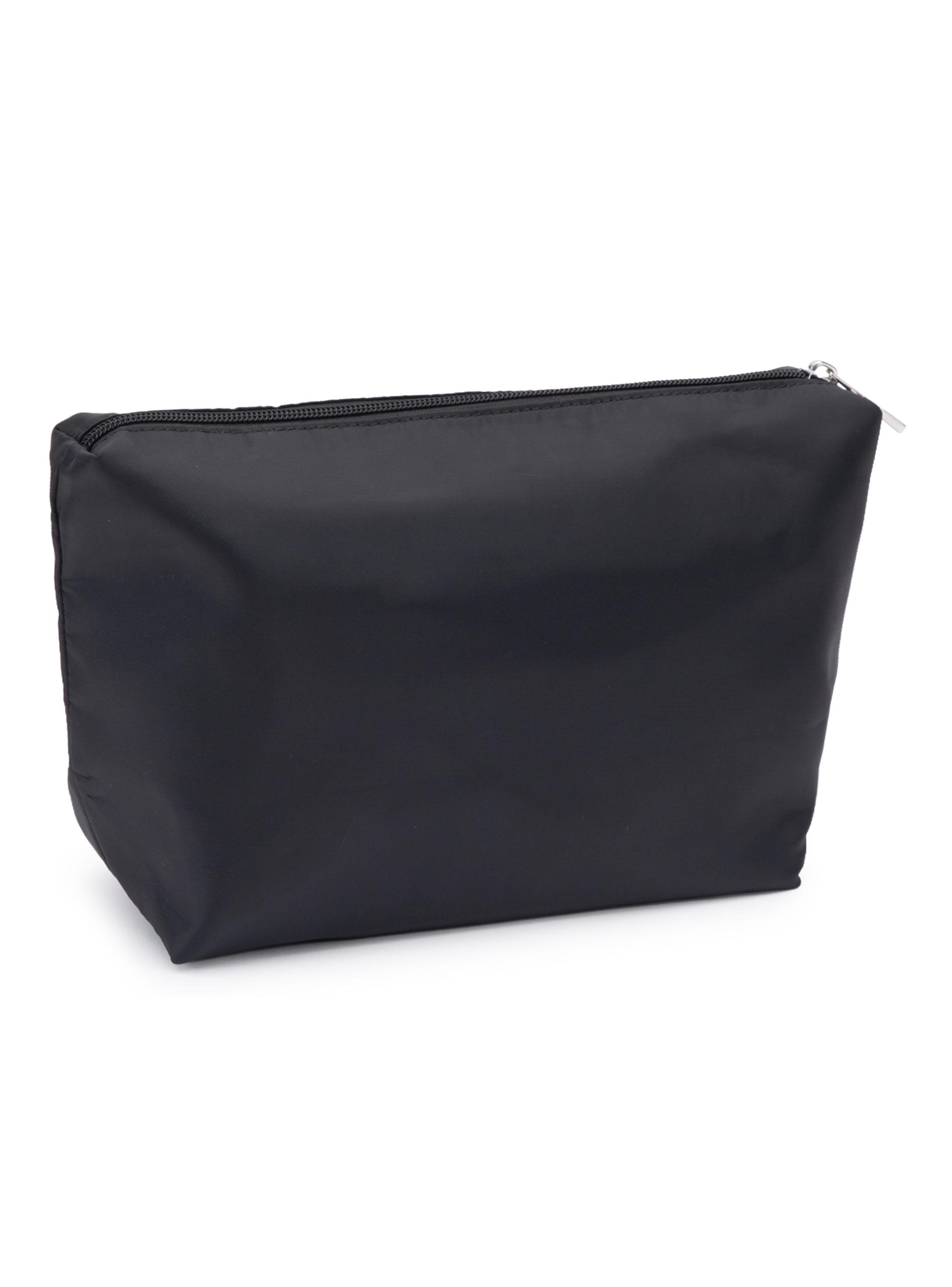 Cartera de Hombro Dos Asas Sintético Negro Grande-2