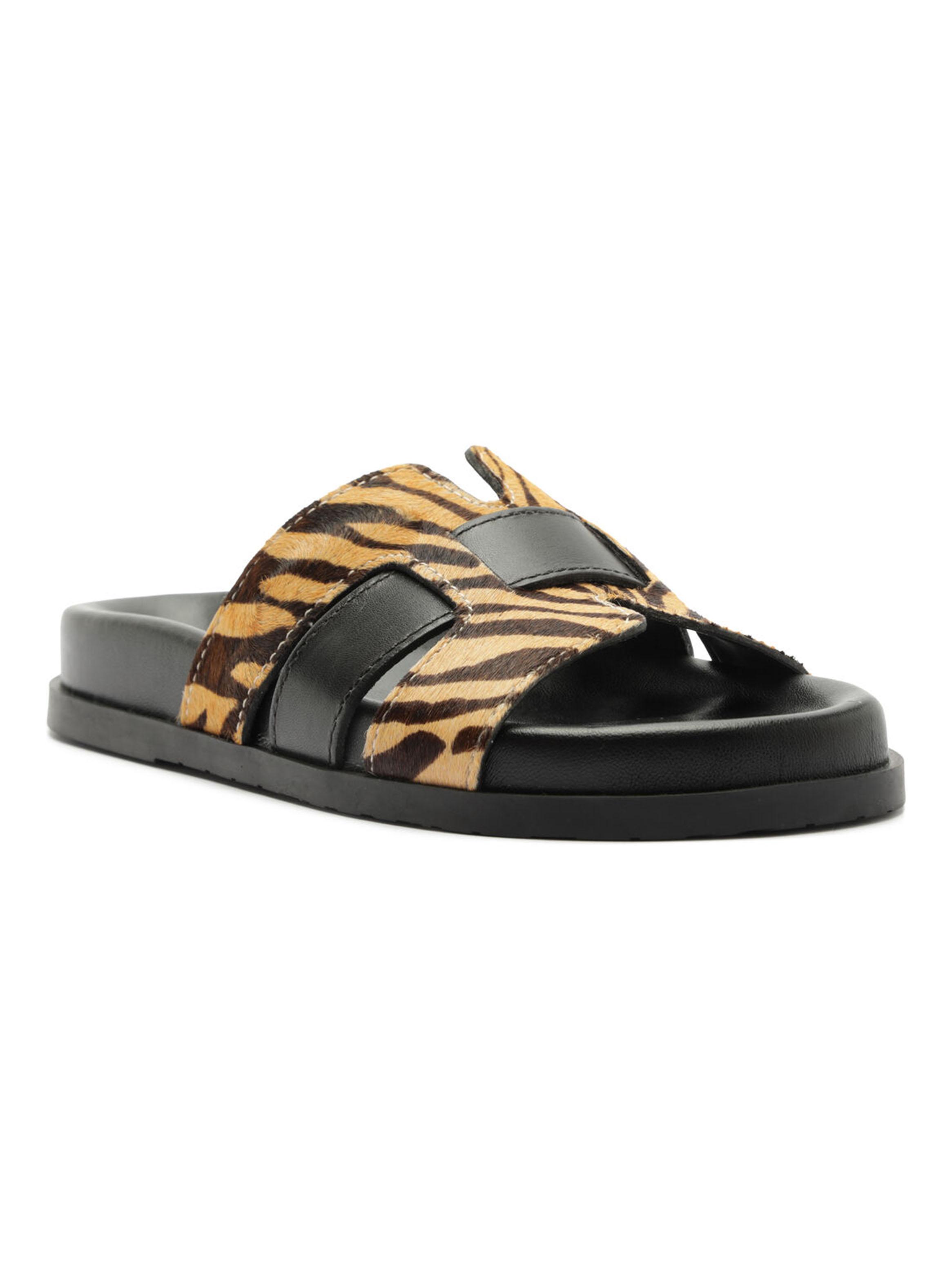 Sandalia Opal Leopardo Cuero Mujer-2