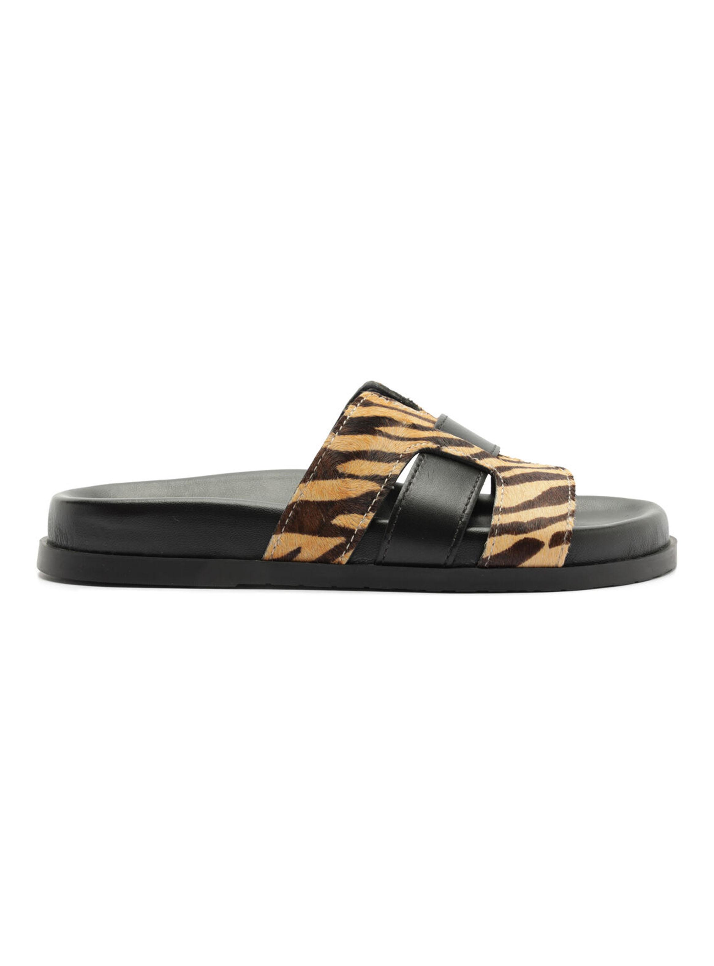Sandalia Opal Leopardo Cuero Mujer-1