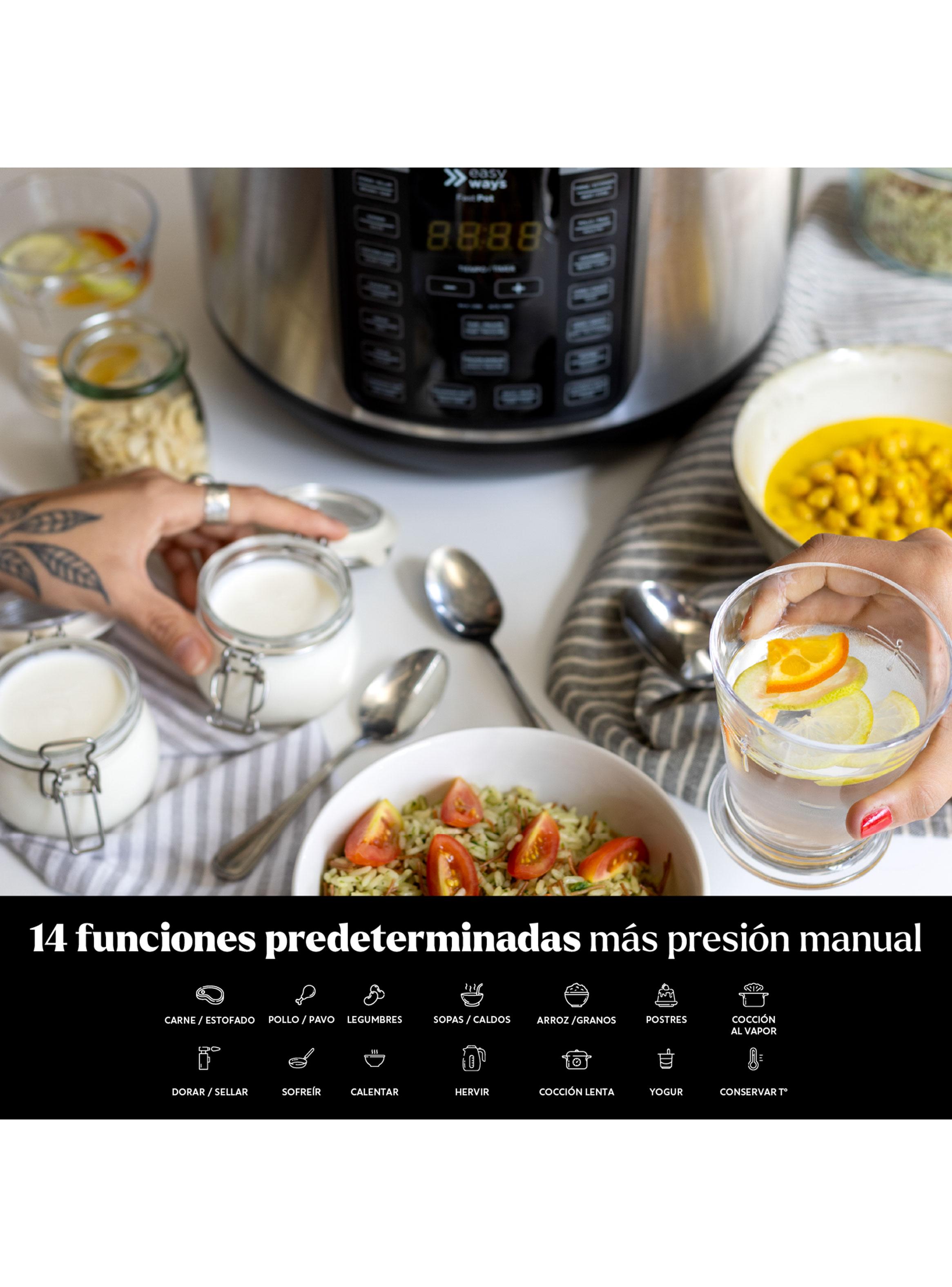 Olla de Cocción Fast Pot 7.6 Litros Ceramic+-3