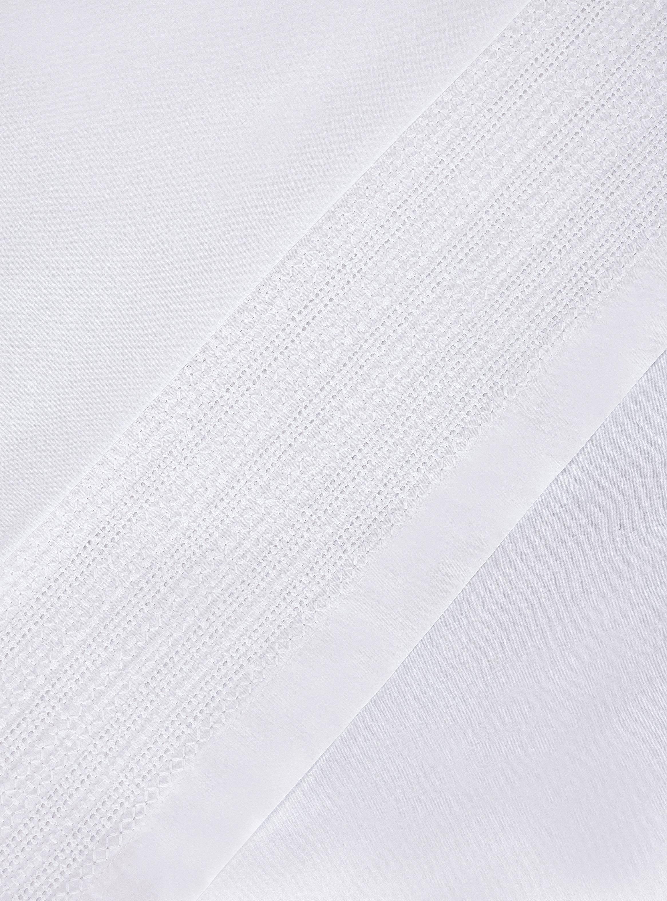 Sábanas Super King 200 Hilos Blanca Bordada-2