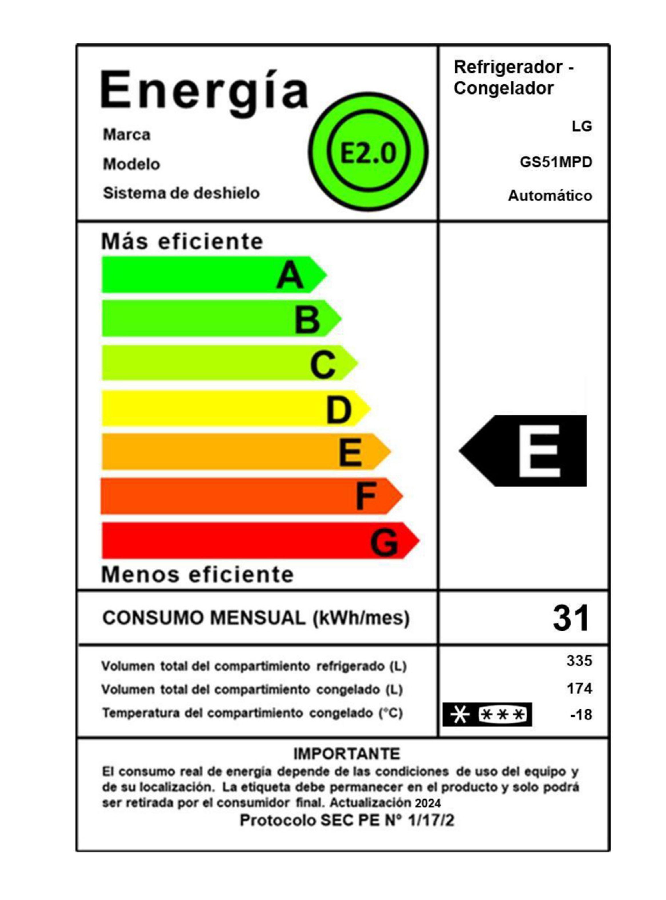 Refrigerador Side by Side No Frost 509 Litros GS51MPD-8