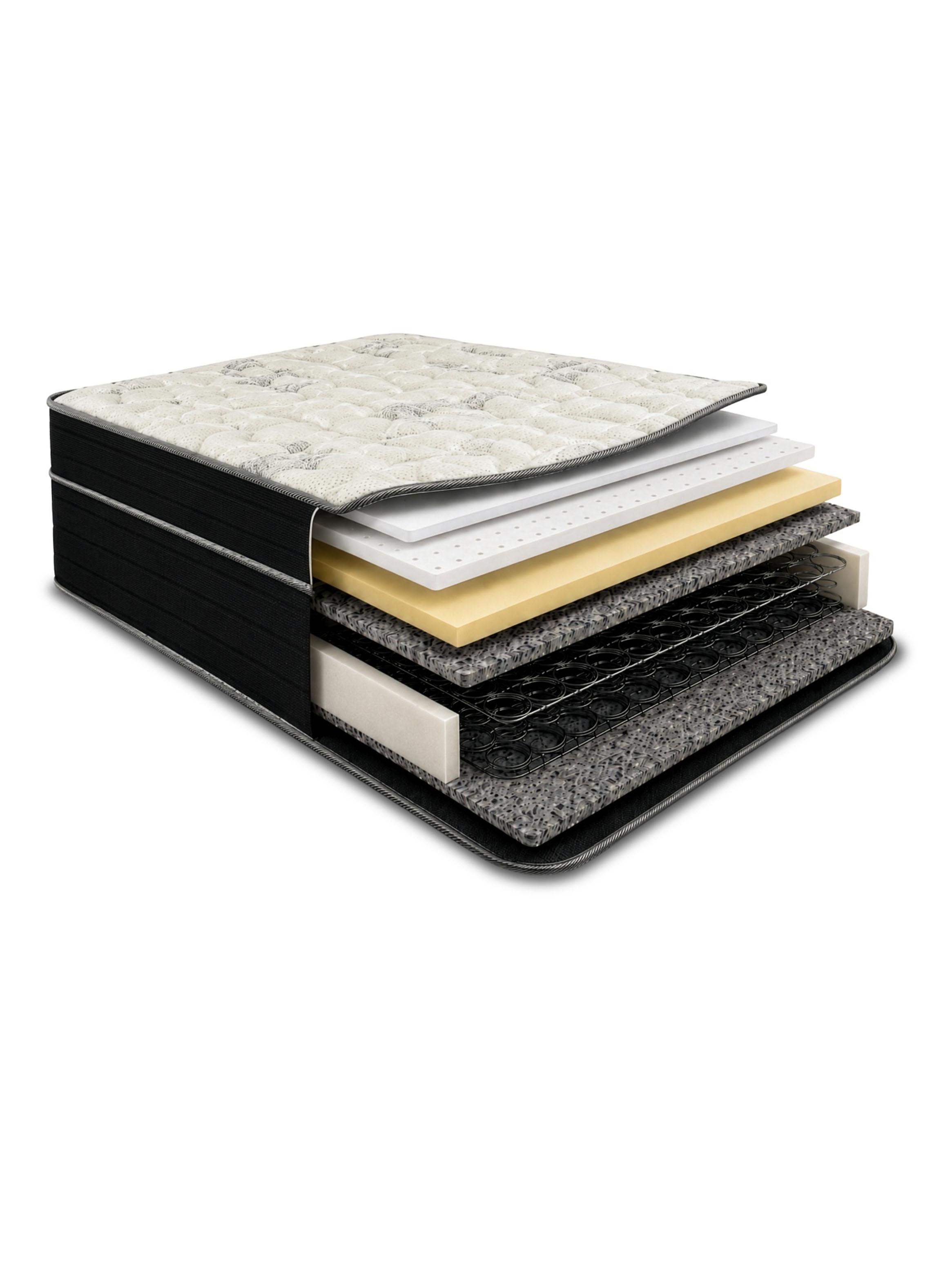 Cama Europea Seven Pro 2 Plazas Box BD + Set Lorraine-2