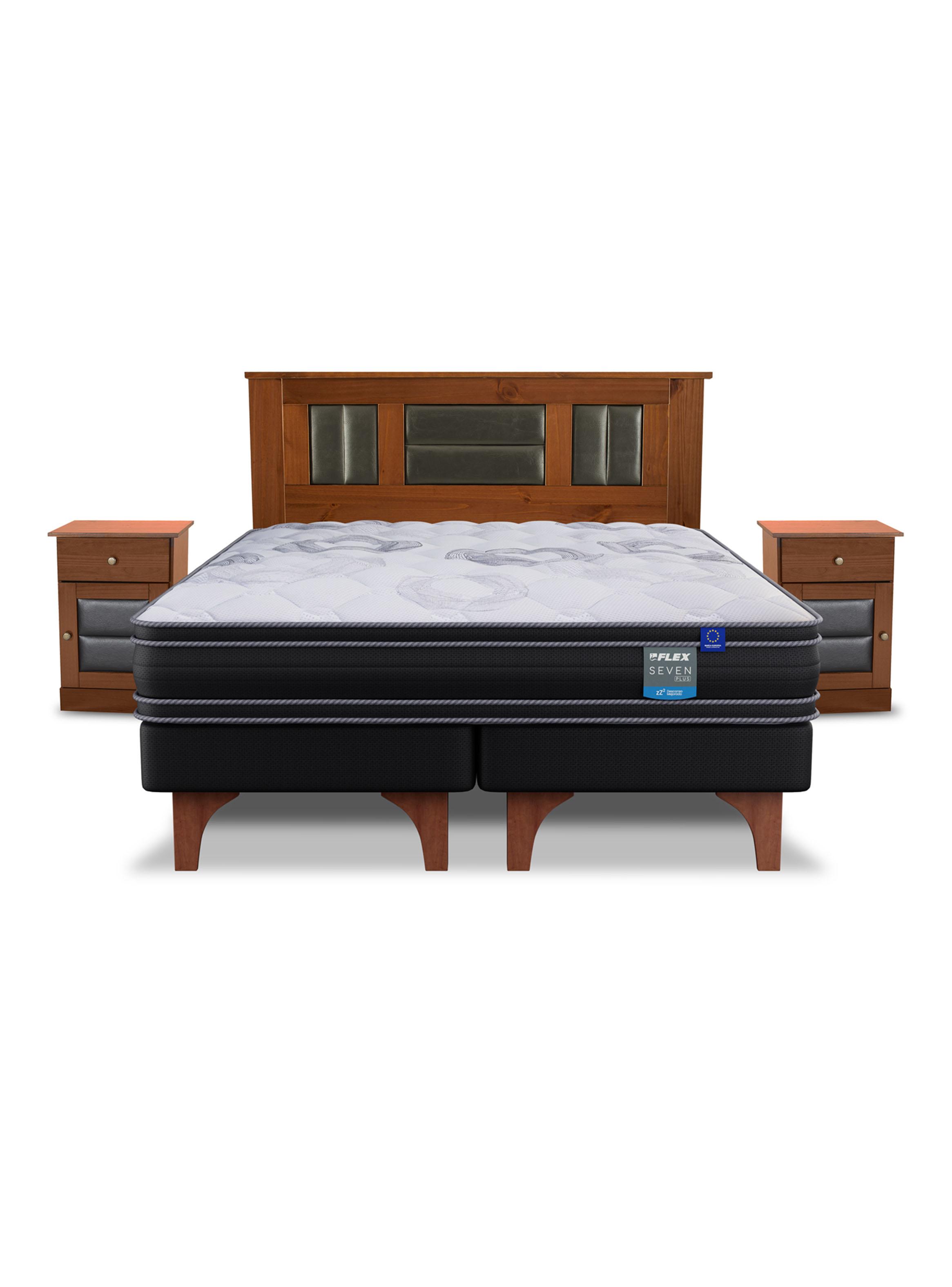 Cama Europea Seven Plus King + Set Mueble Lorraine-2