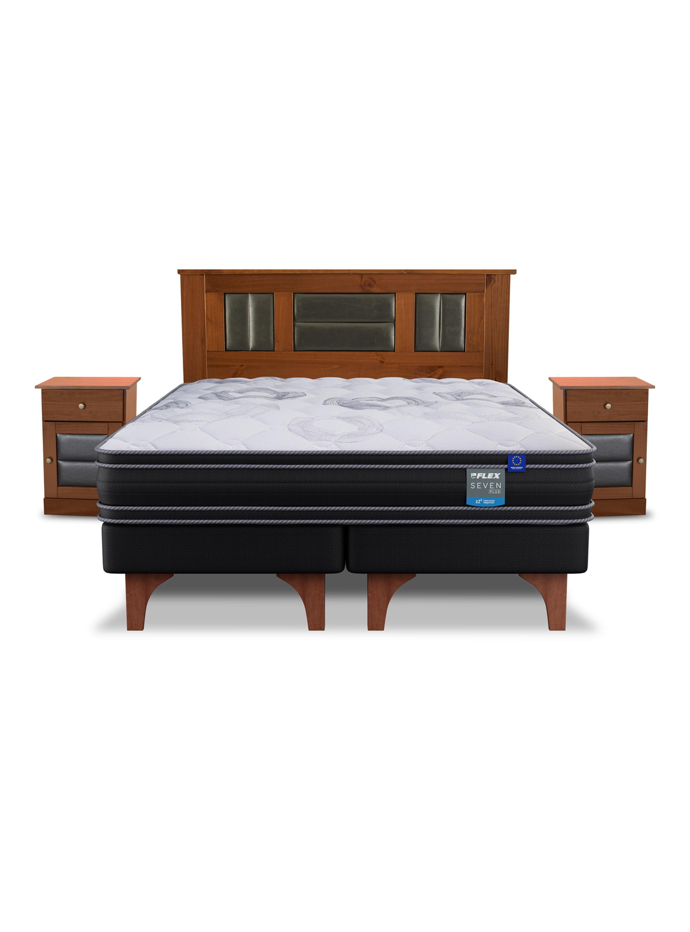 Cama Europea Seven Plus King + Set Mueble Lorraine-2