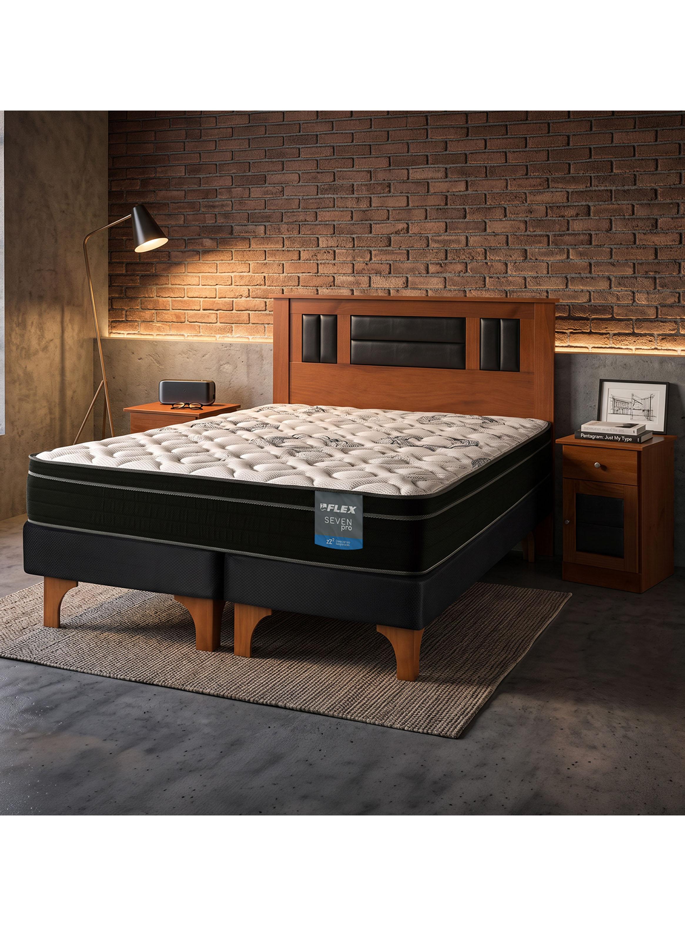 Cama Europea Seven Pro King + Set Lorraine-5