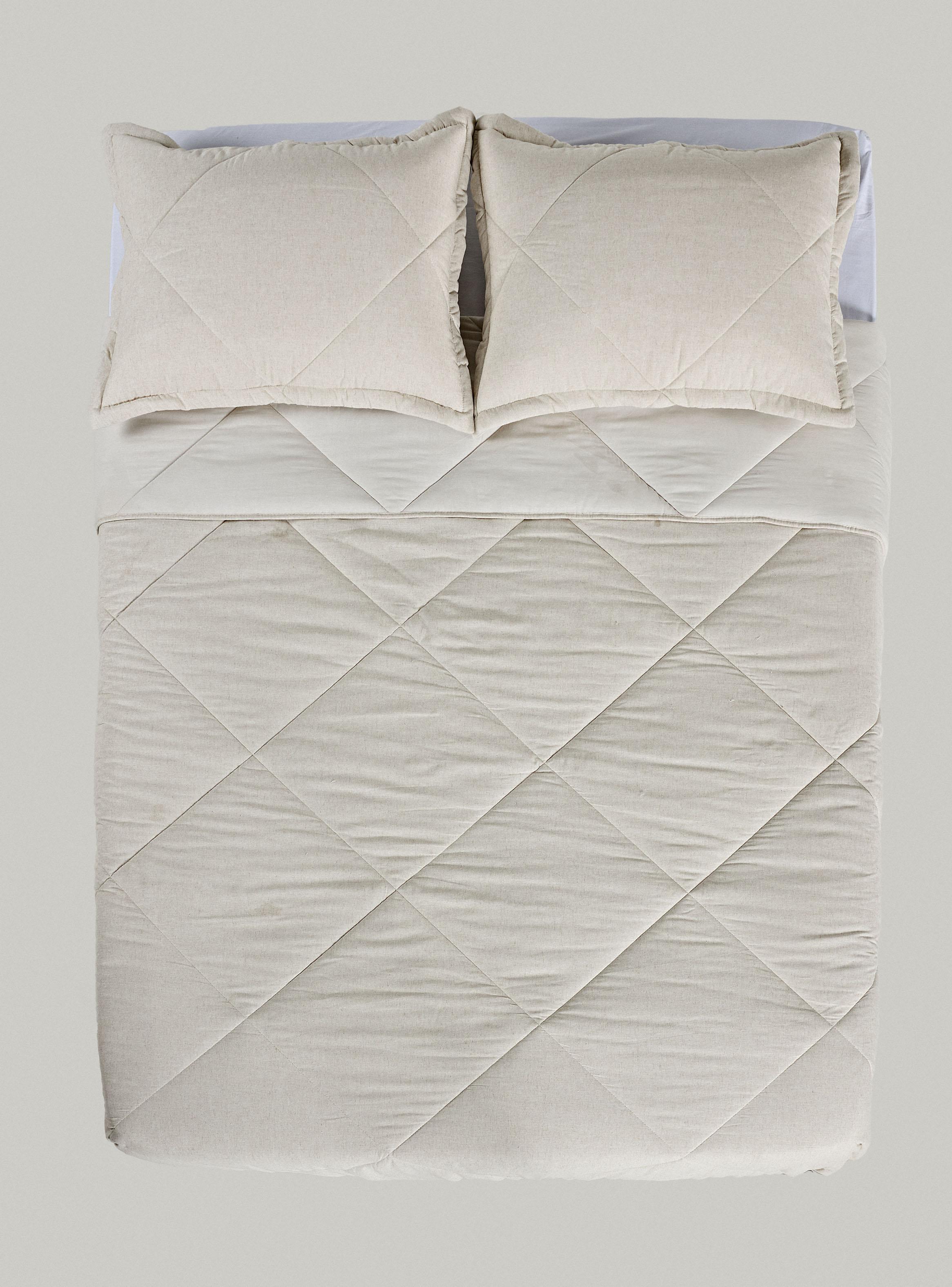 Quilt  Súper King Rombos Lino-3