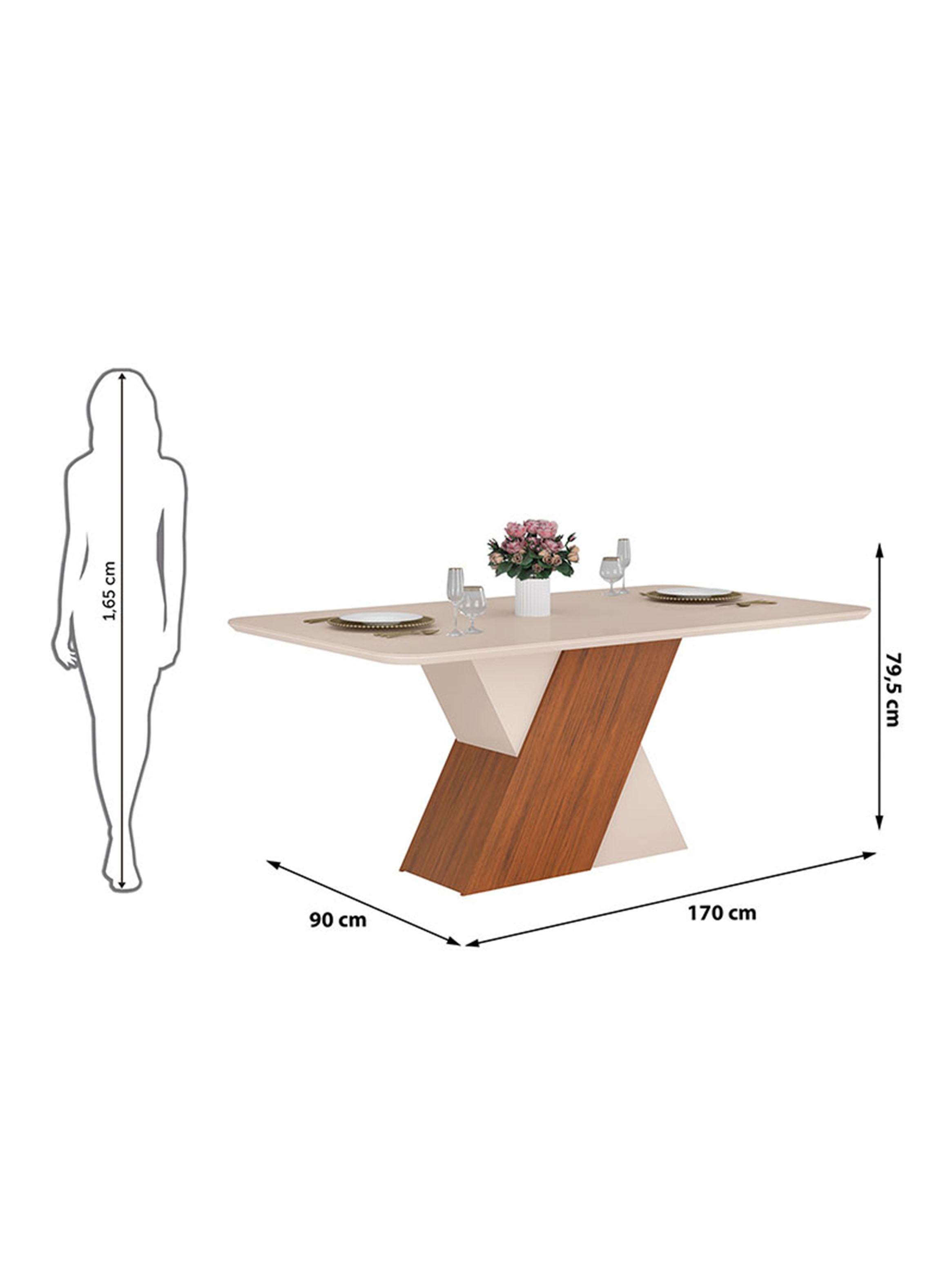 Juego de Comedor Rubi Nara 6 Sillas Rectangular Vidrio-1