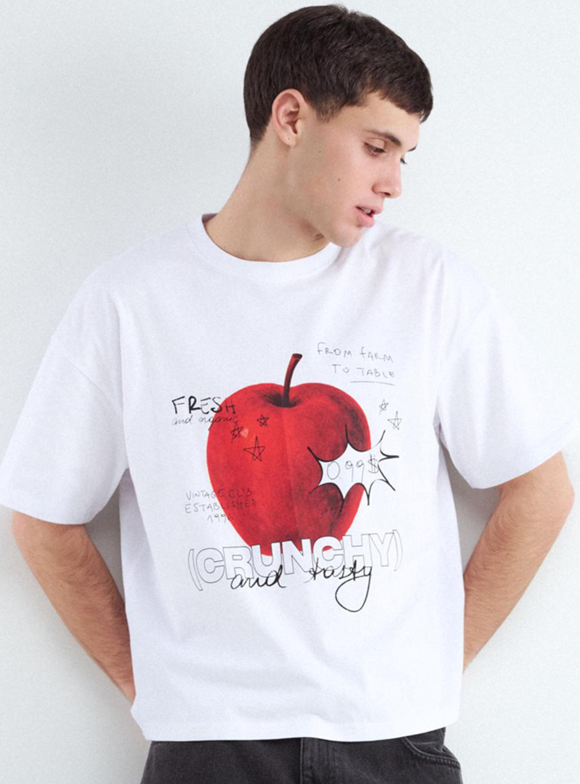 Polera Estampada Fruta Manga Corta-0