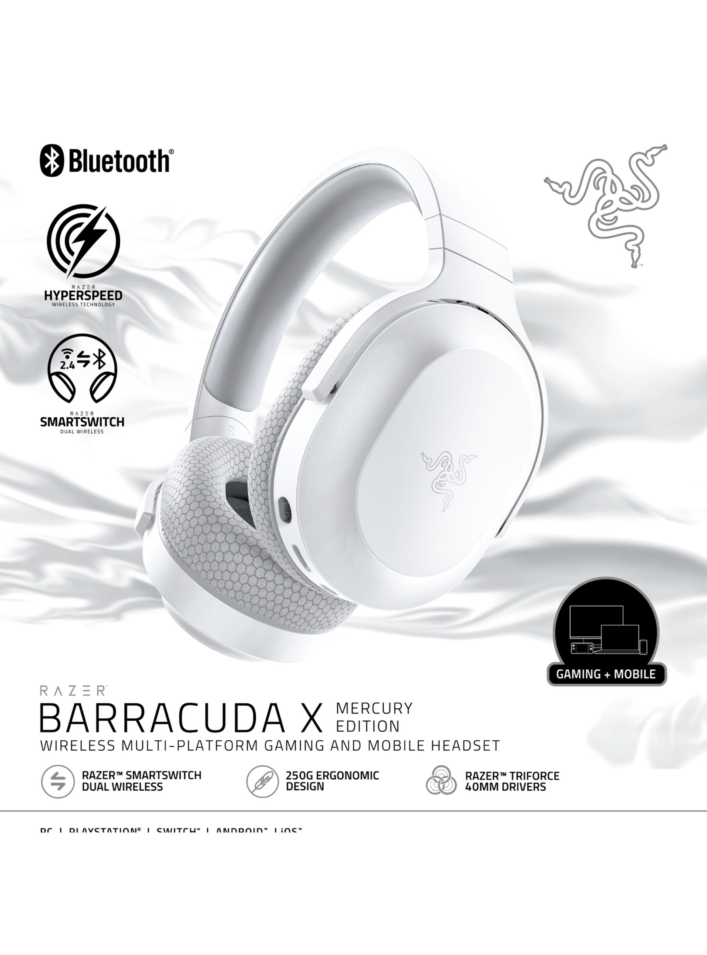 Audífonos Gamer Inalámbricos Barracuda X White-2