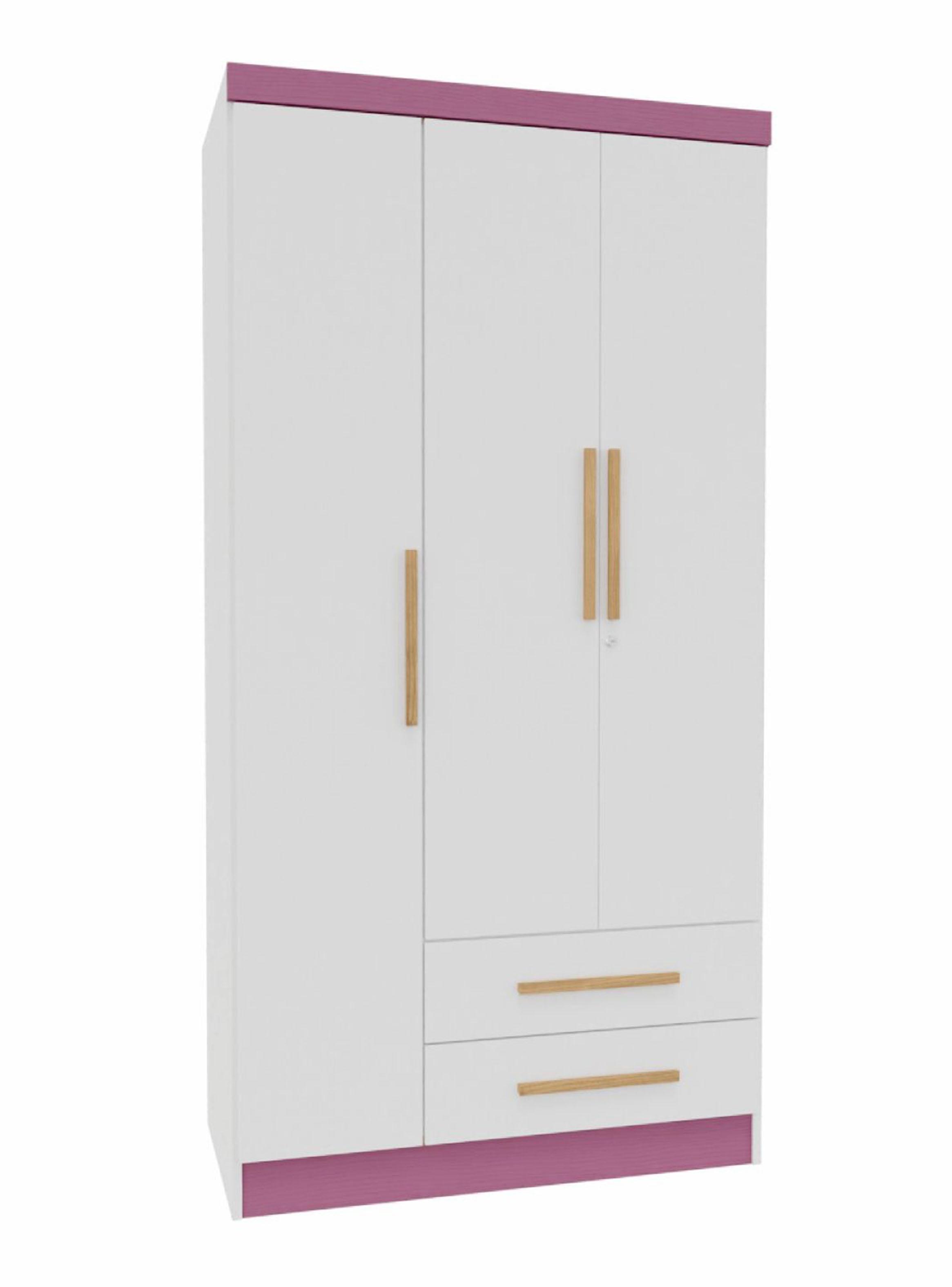 Closet Leticia 3 Puertas 2 Cajones Blanco-2