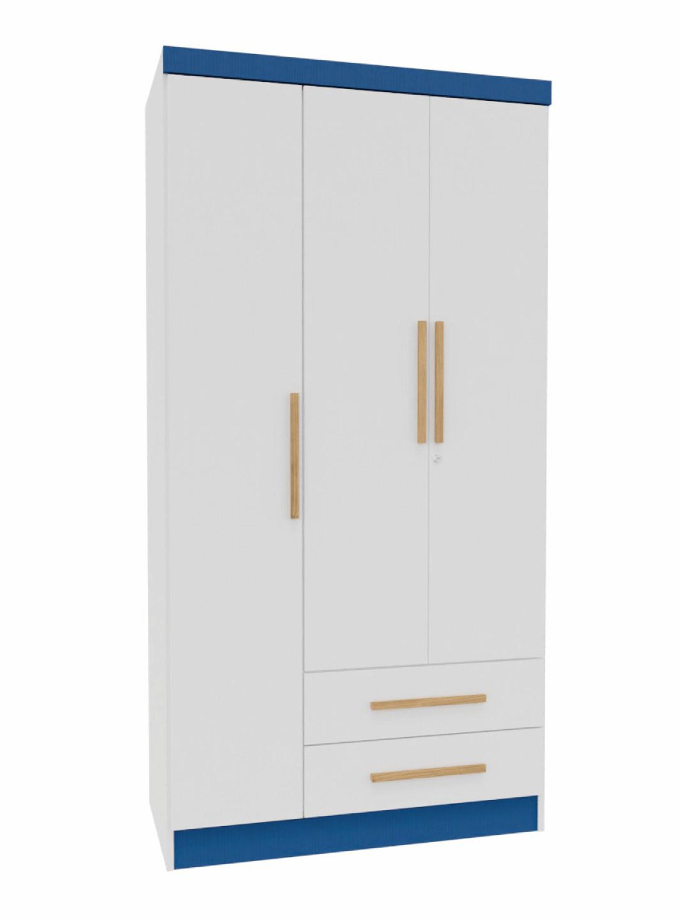 Closet Leticia 3 Puertas 2 Cajones Blanco-3