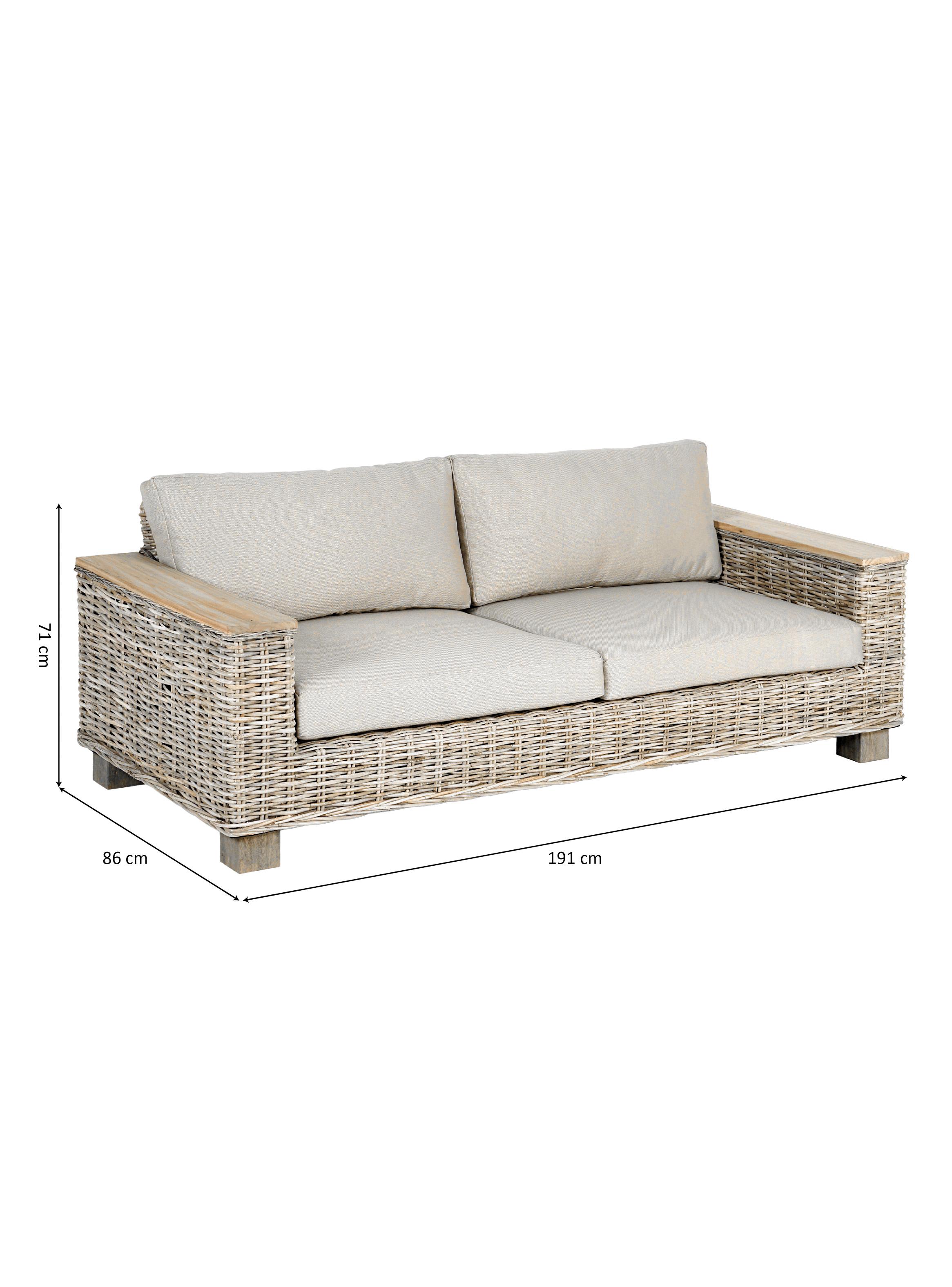 Sofá Victoria White 3 Cuerpos Ratán-2