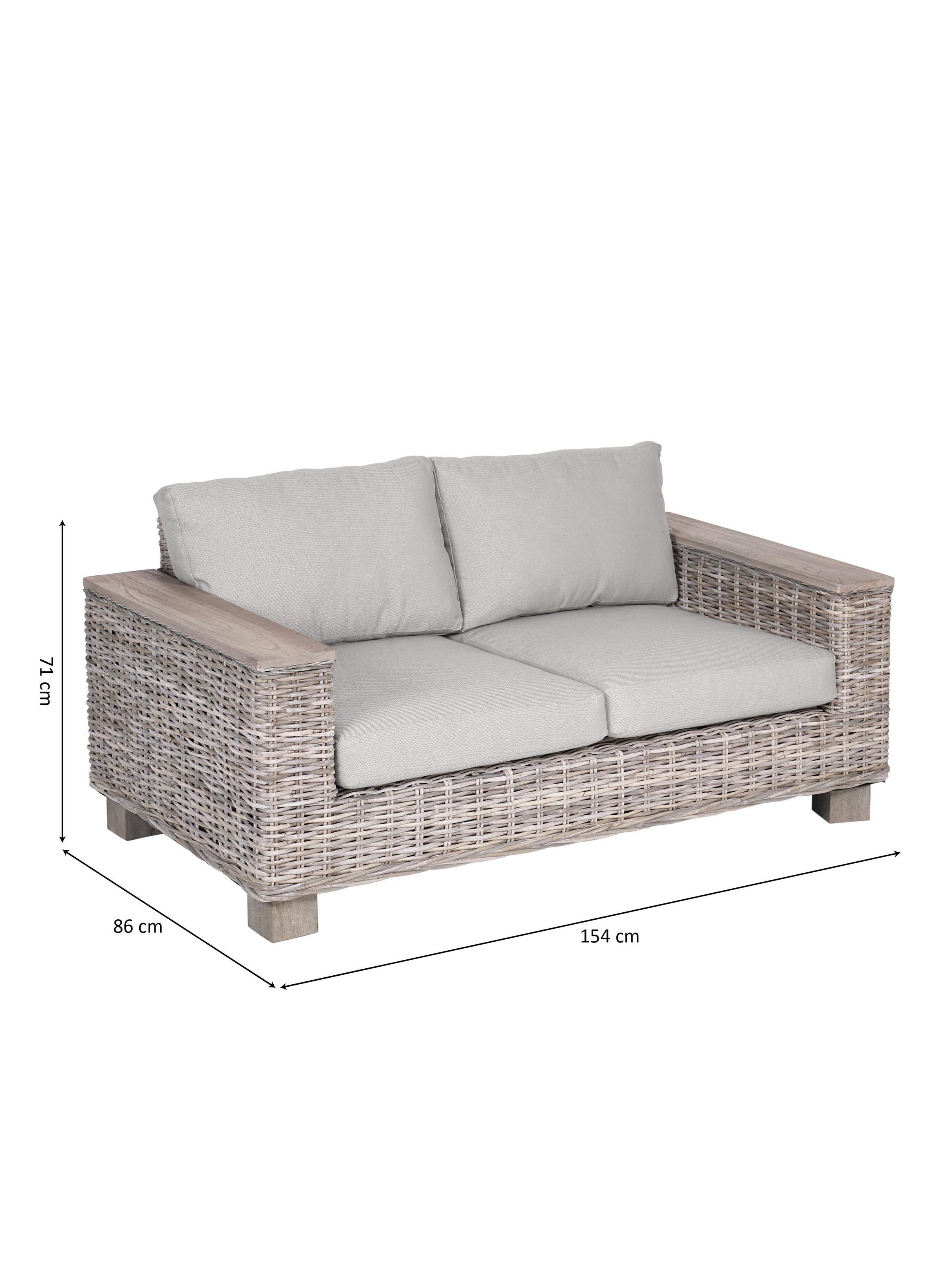 Sofá Victoria 2 Cuerpos Ratán-2