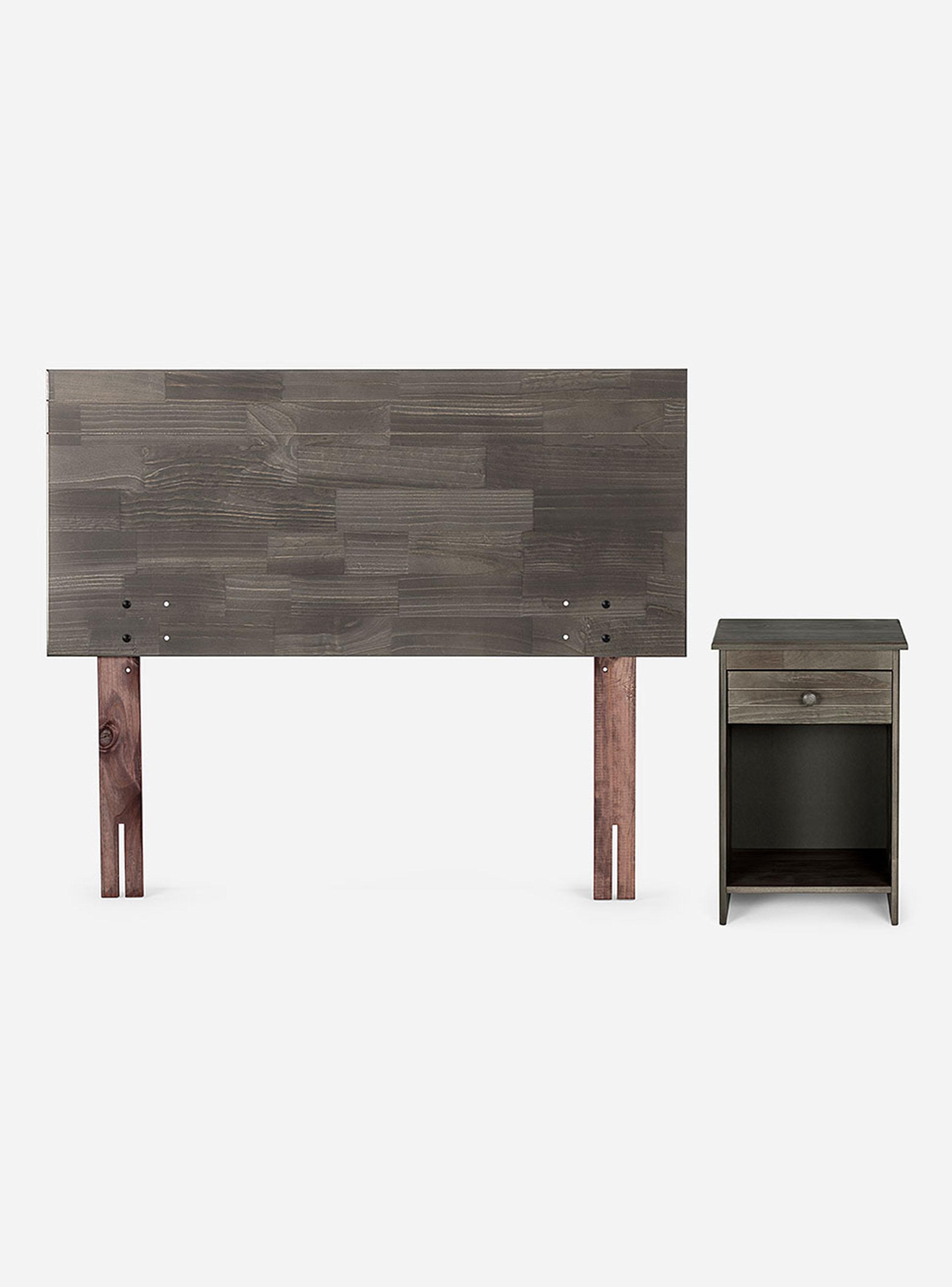 Cama Europea Wave 1 Plaza Tabor Grafito-2