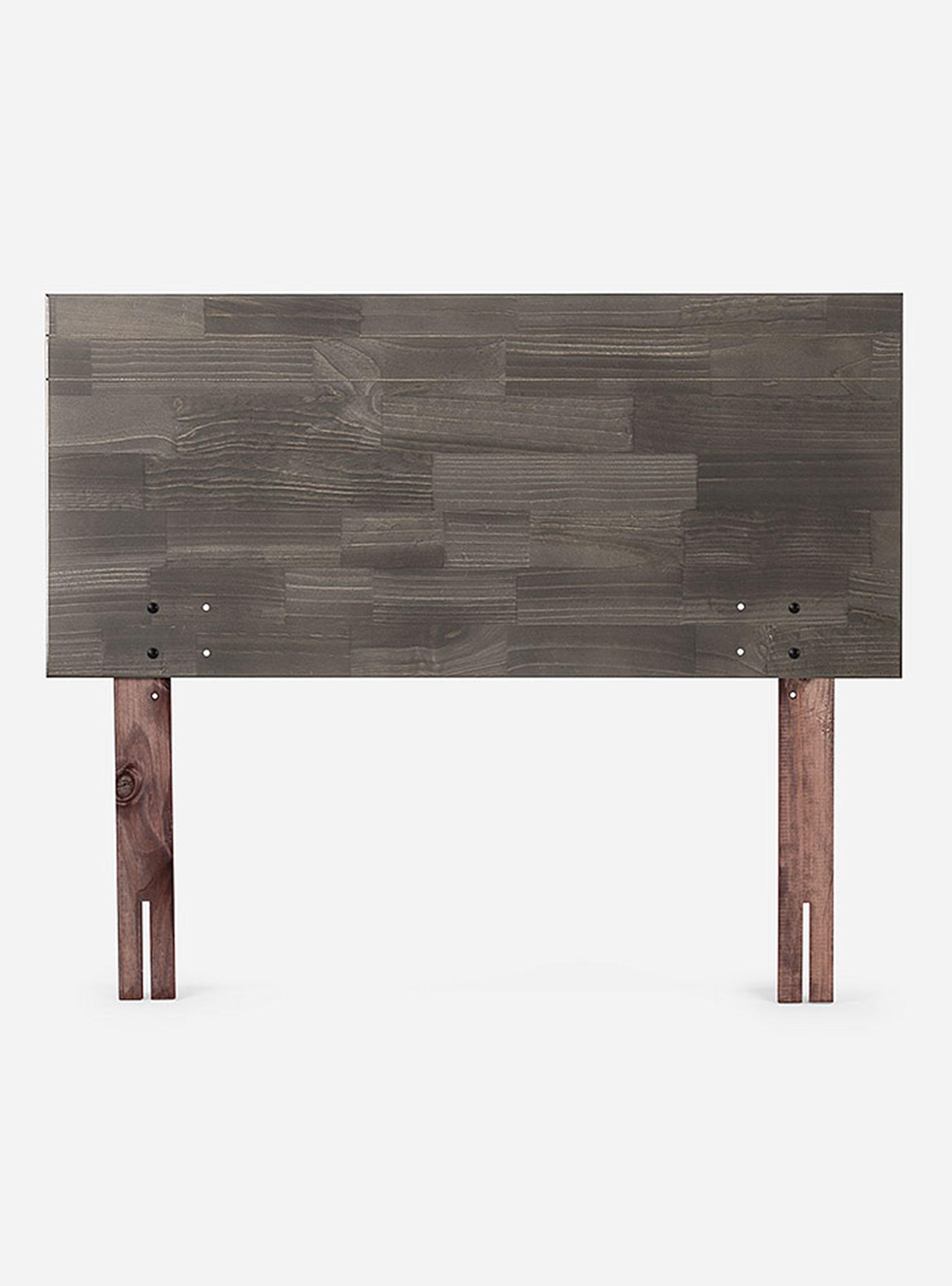 Cama Europea Wave 1 Plaza + Respaldo Tabor Grafito-2