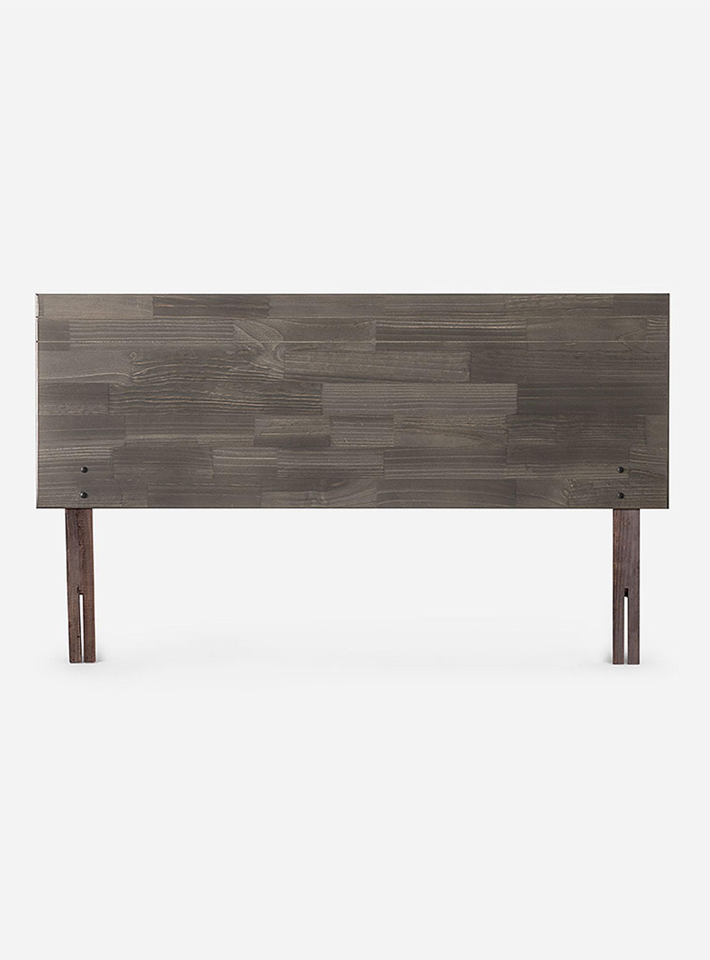Cama Europea Wave 2 Plazas Base Normal + Respaldo Tabor Grafito-2