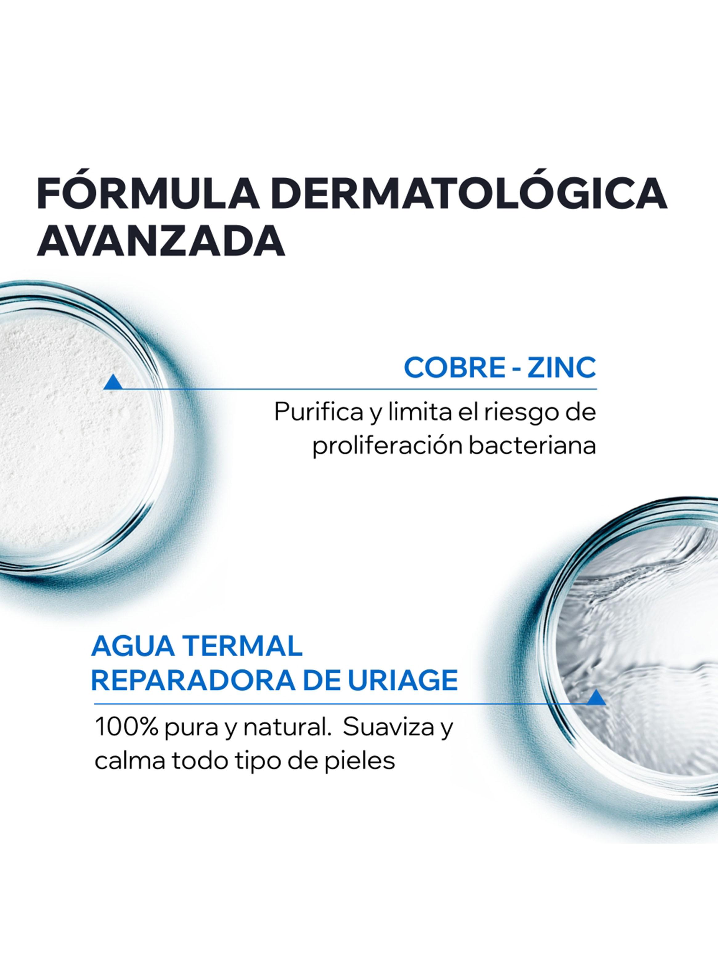 Crema Reparadora Bariéderm-CICA Uriage con Cobre y Zinc SPF50+ 40 ml-3