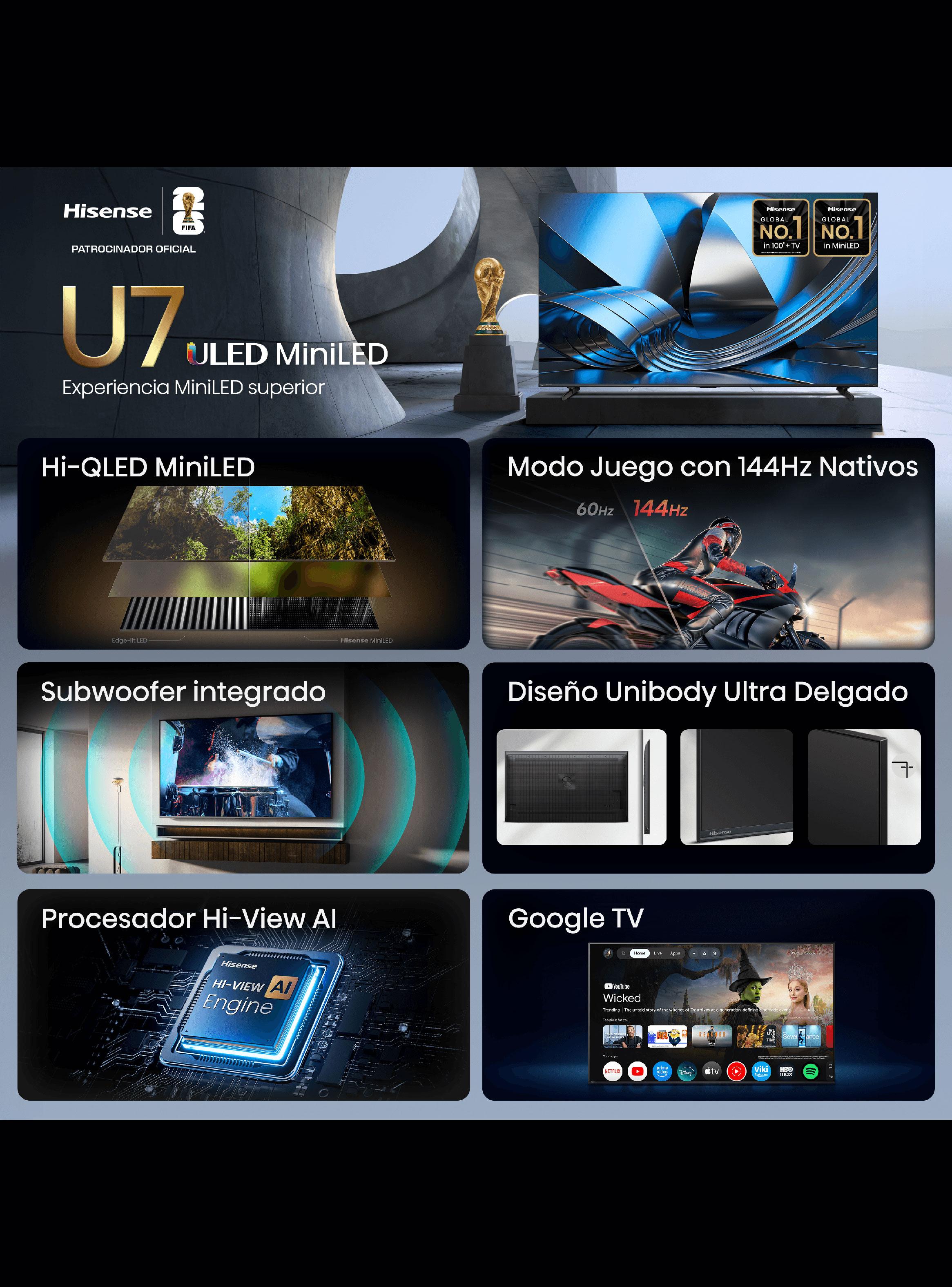 Mini LED Smart TV 85'' 4K UHD 85U7ESG-8