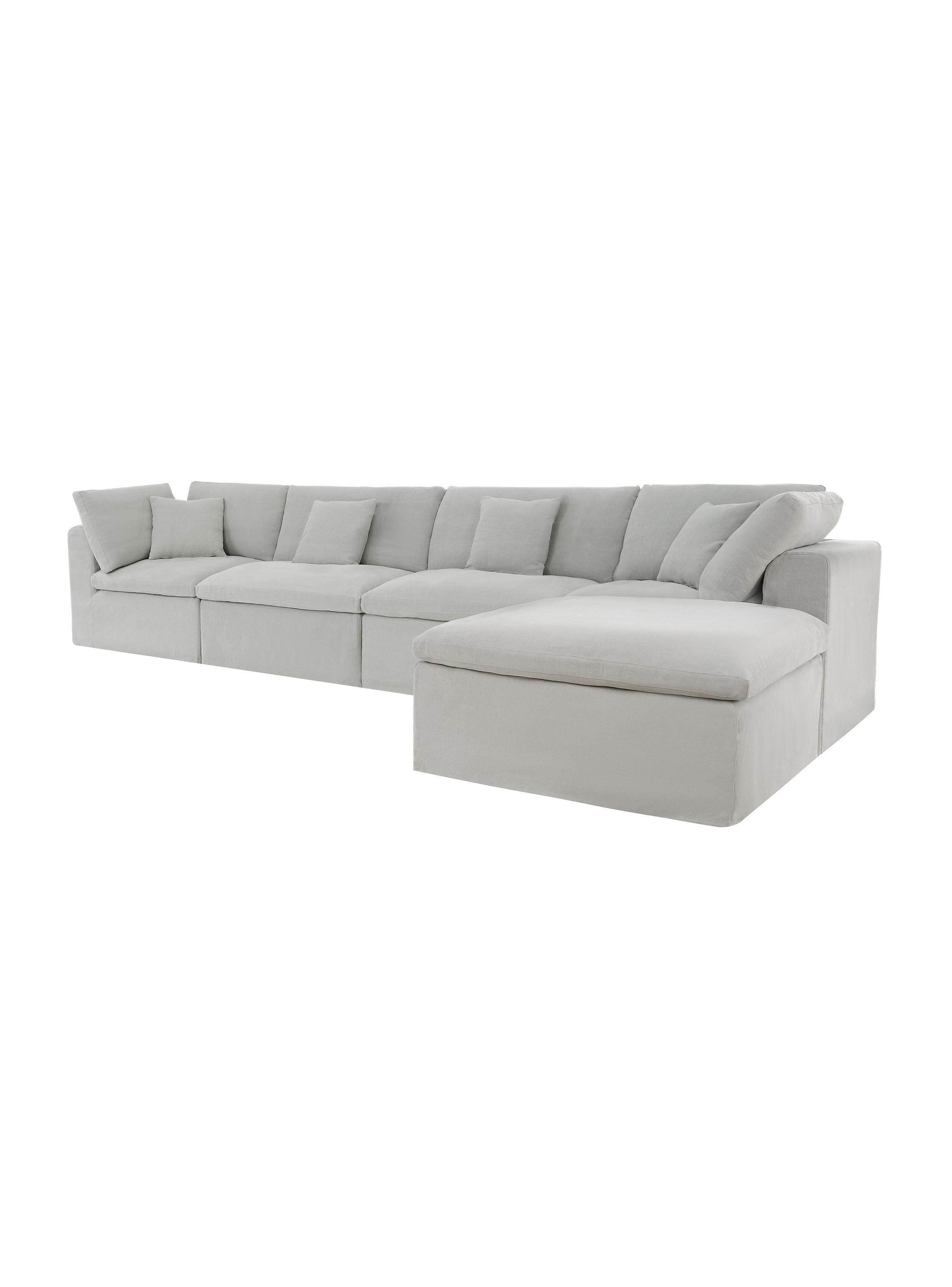 Sofá Seccional 5 Cuerpos Tipo L Reversible Lino Cejar -4