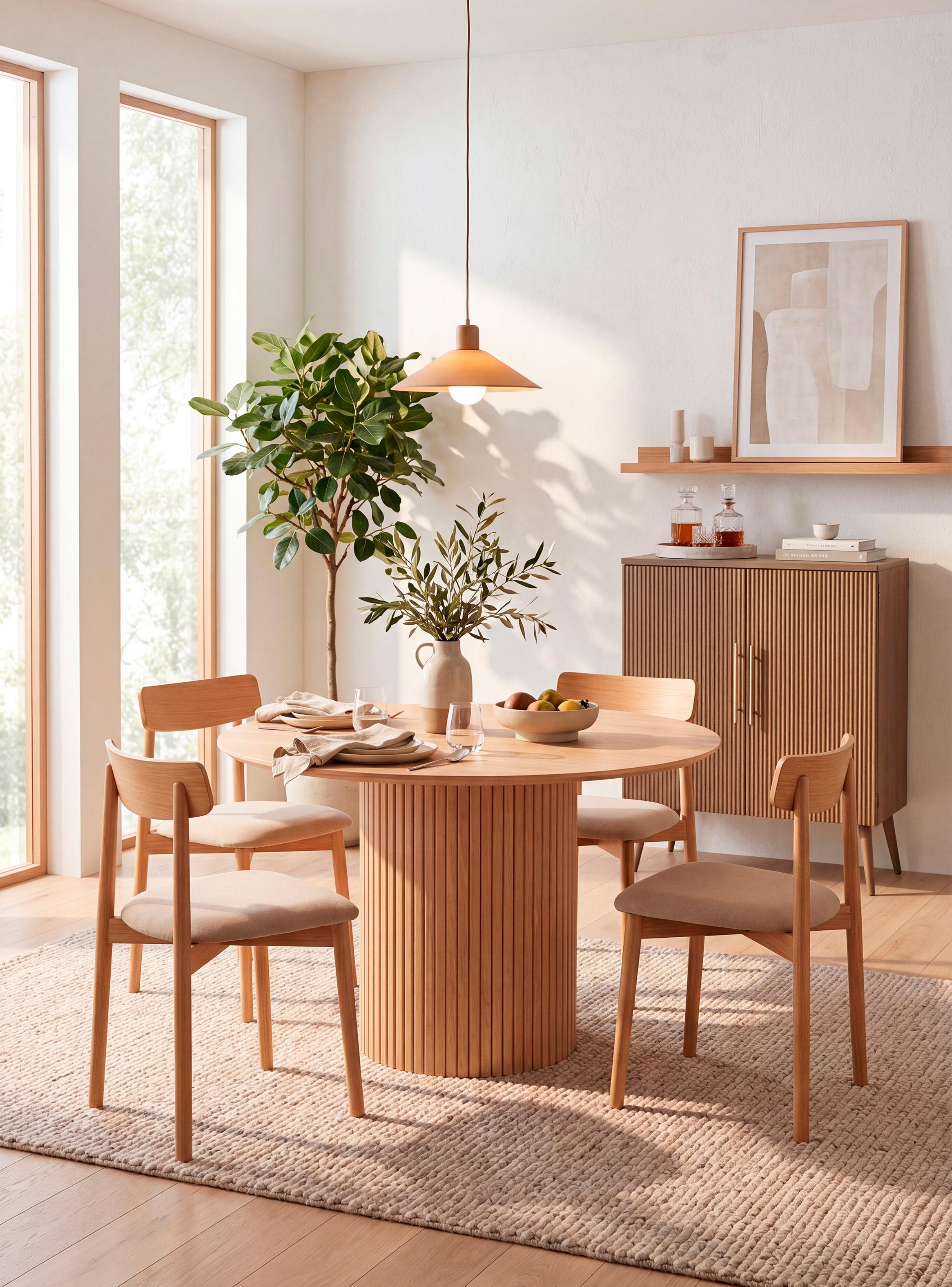 Mesa de Comedor Simón 120 cm Redonda-7