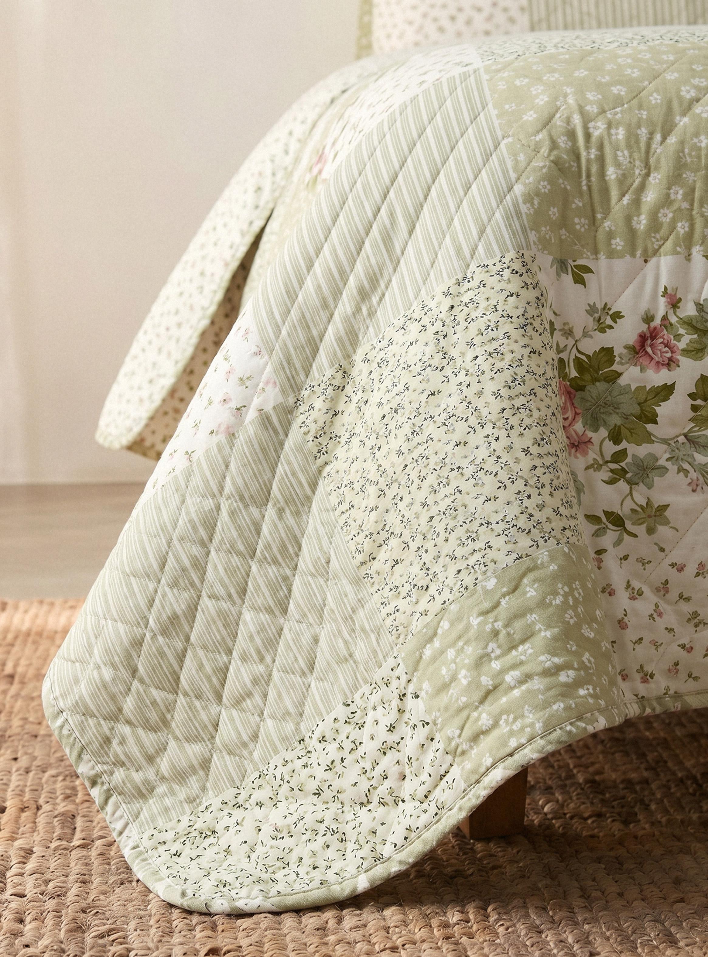 Quilt 1.5 Plazas Romántico Estampado-3
