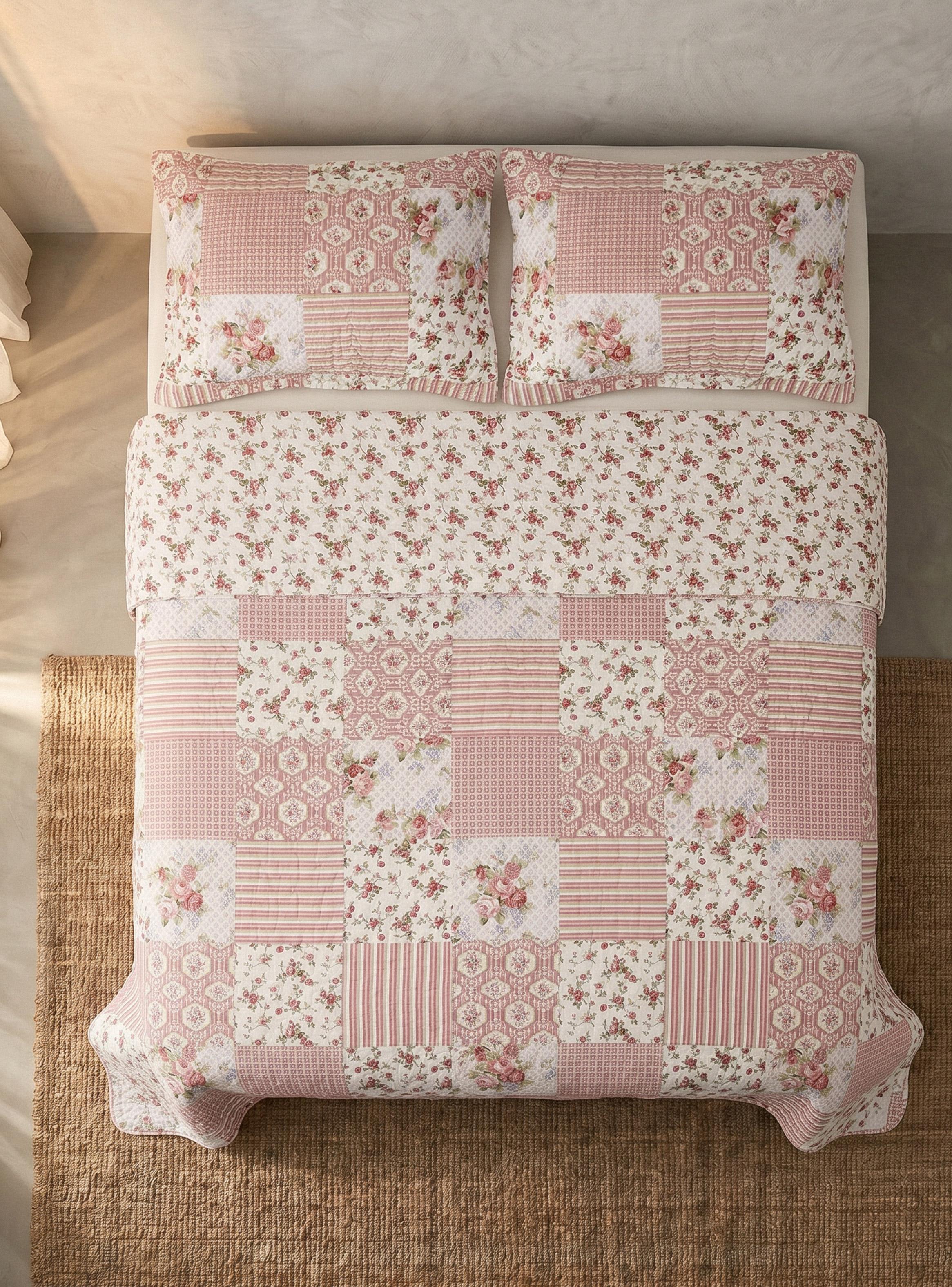 Quilt King Romántico Estampado-2