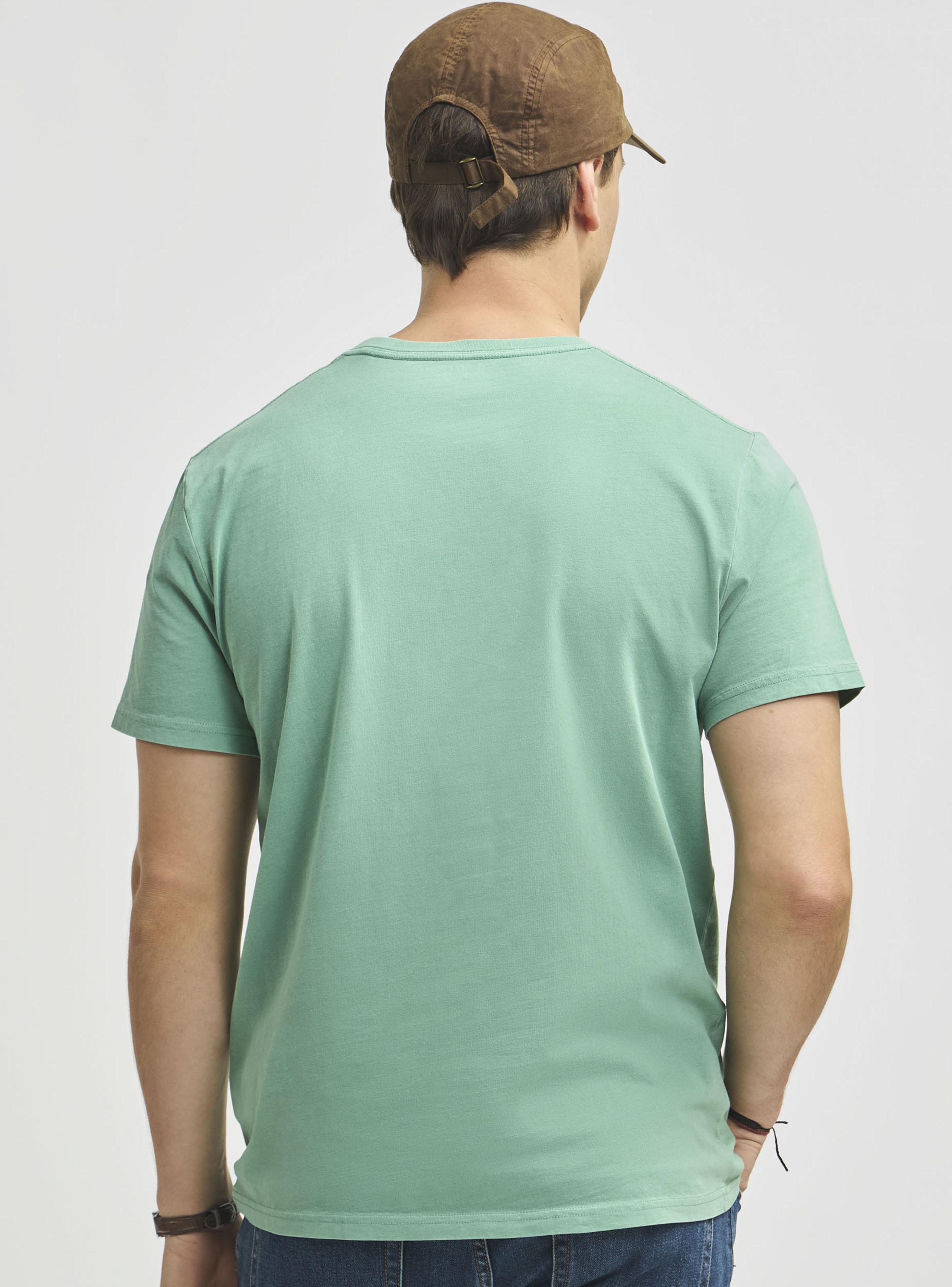 Polera Lisa Crew Neck Manga Corta con Logo-1