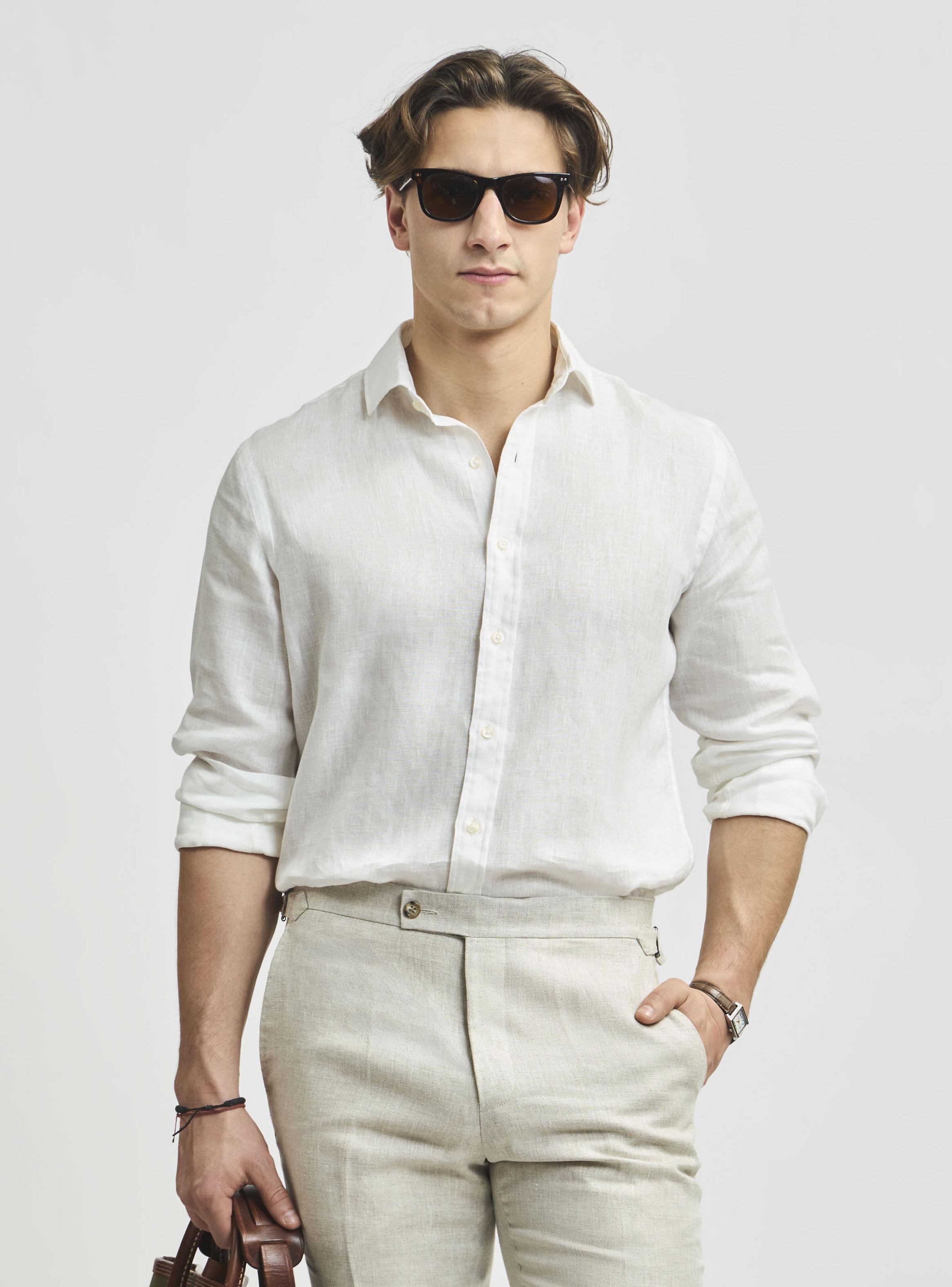 Camisa Sport Lisa Manga Larga Crosby Weekend Lino-0