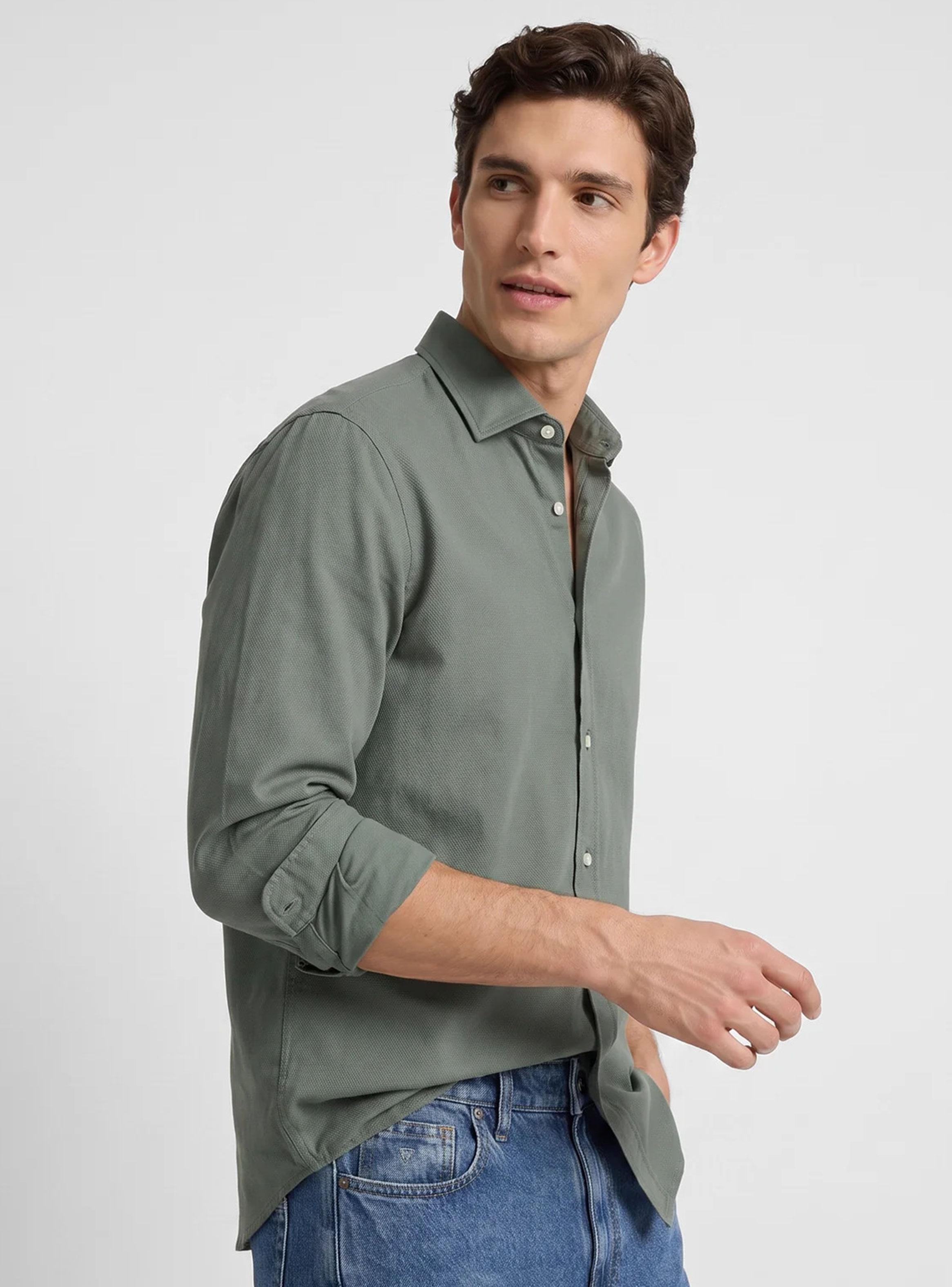 Camisa Manga Larga Algodón Botones-2