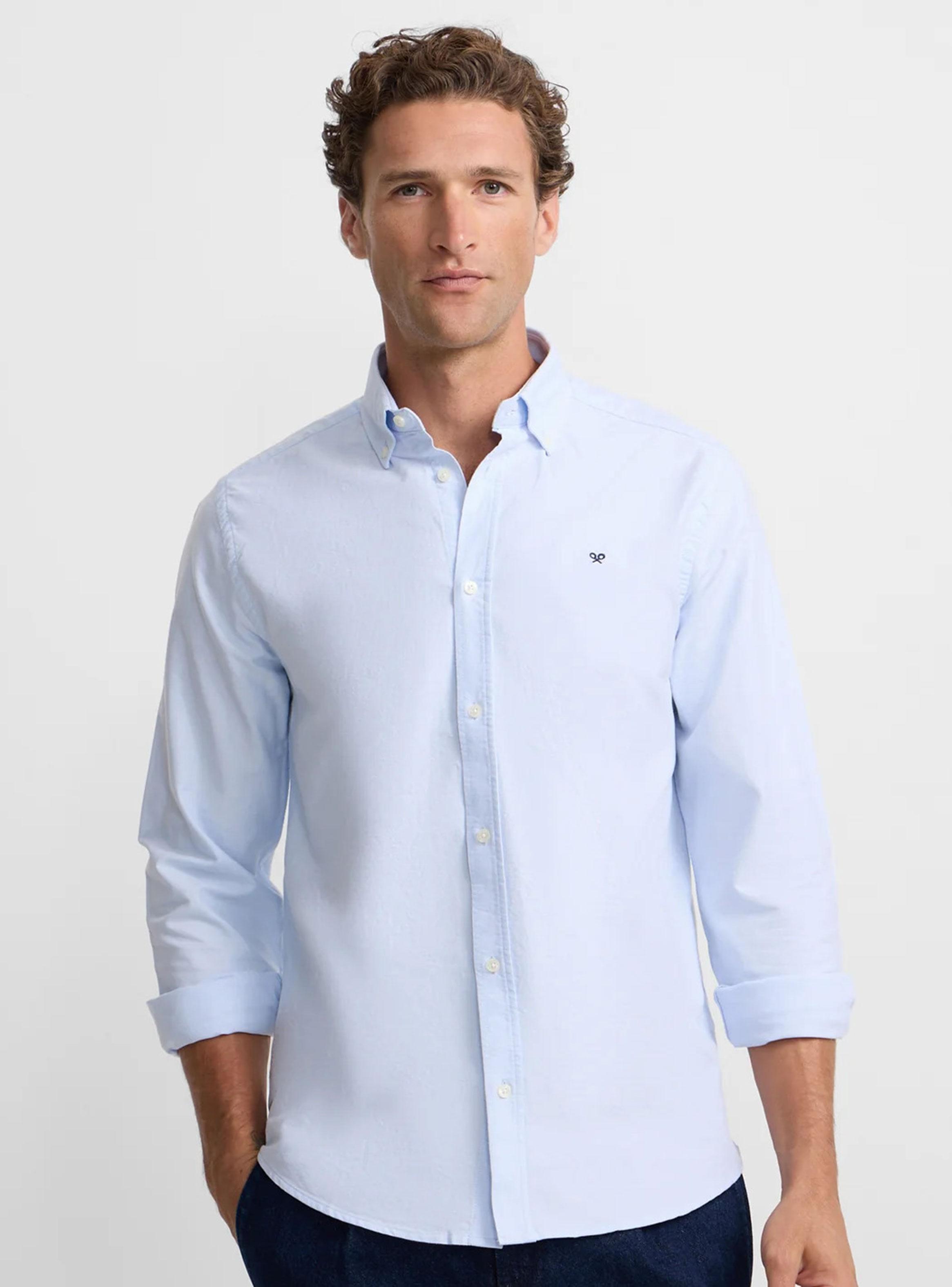 Camisa Manga Larga Algodón Abotonada-0