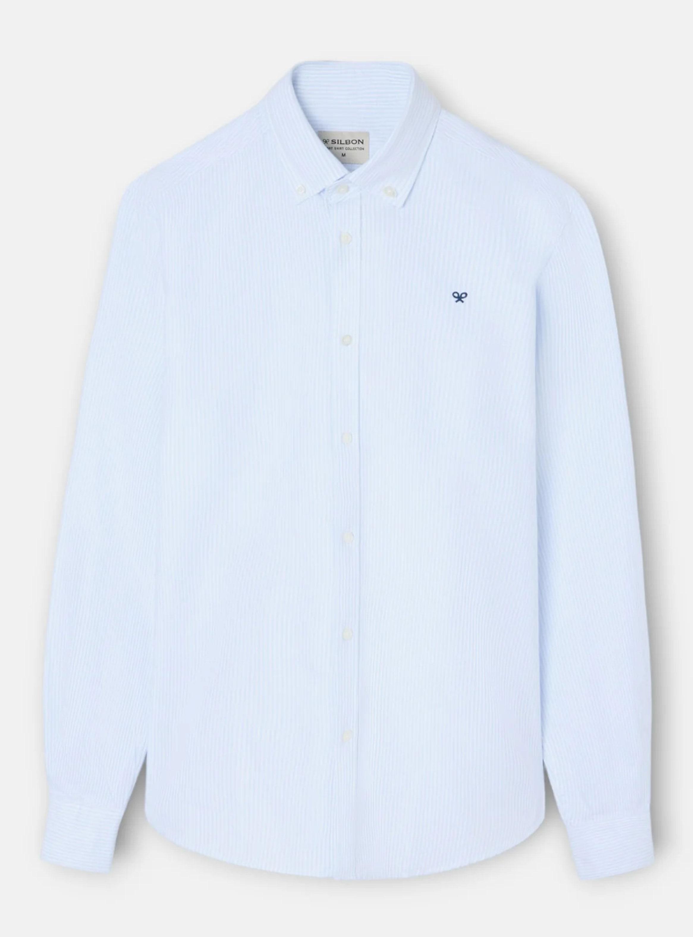 Camisa Líneas Manga Larga Algodón-4