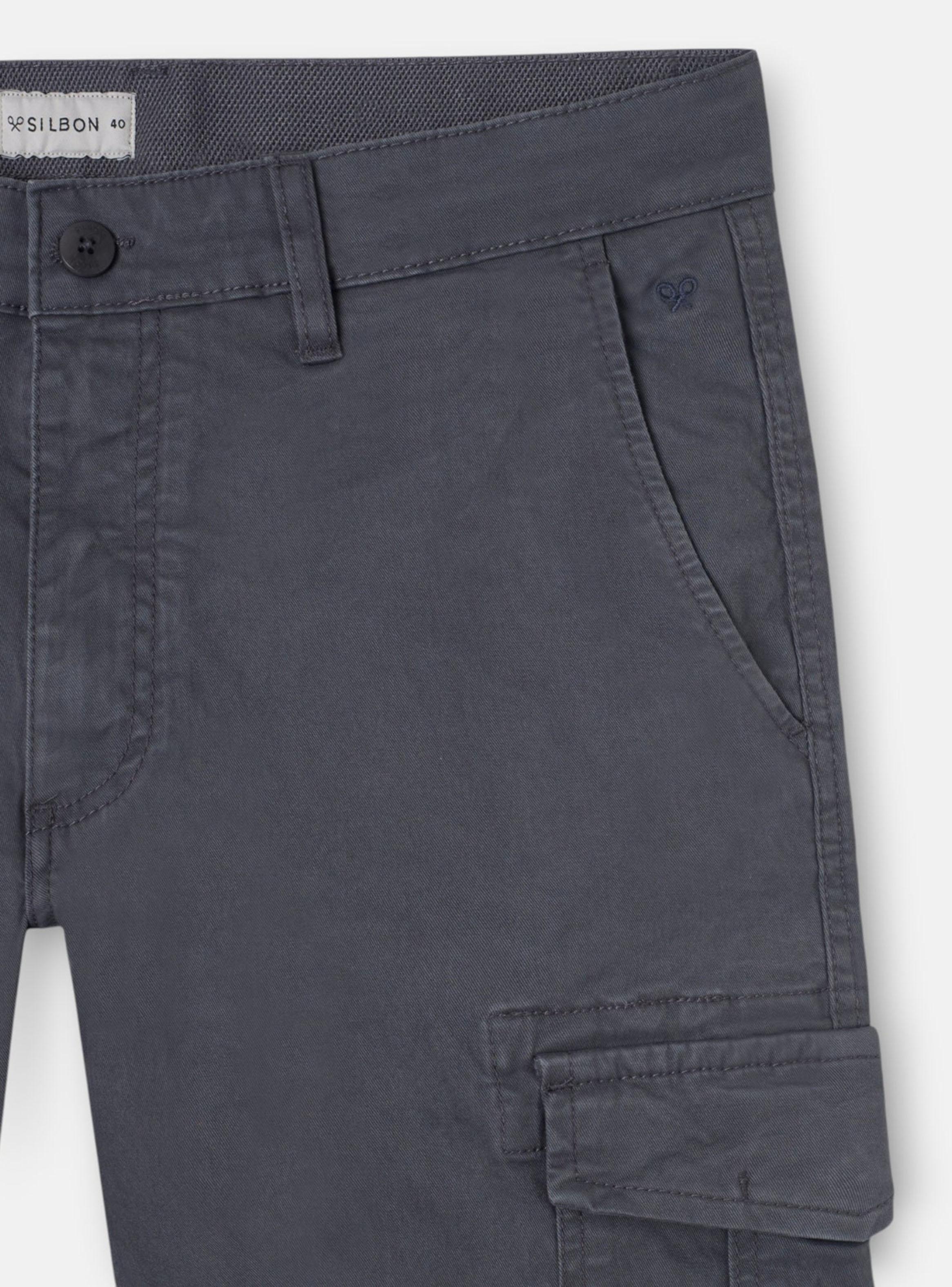Pantalón Regular Fit Tiro Medio Algodón-4