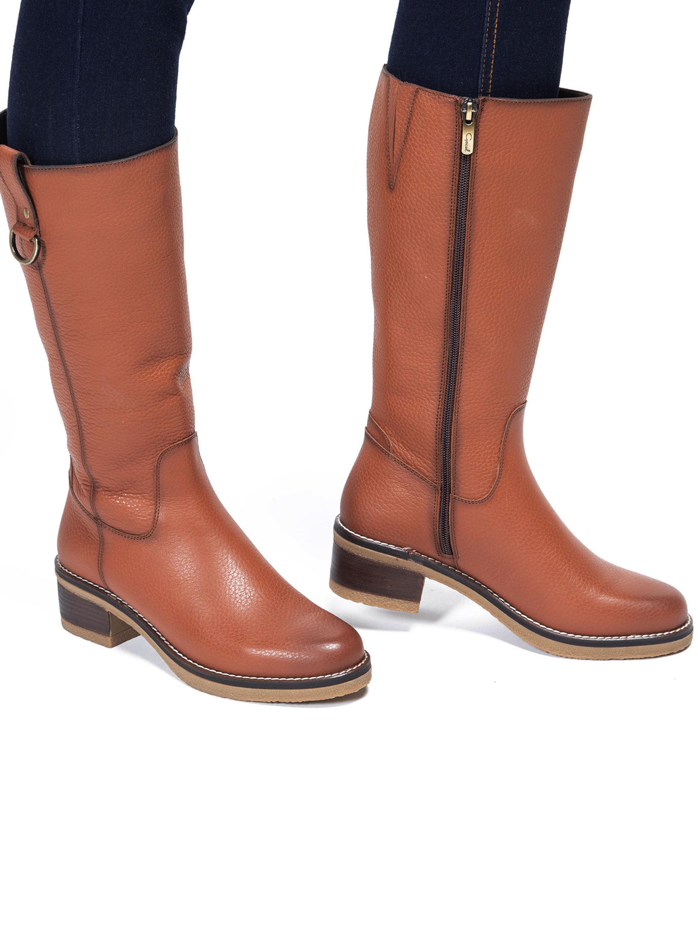 Bota Cuero Mika 659309 Mujer-0