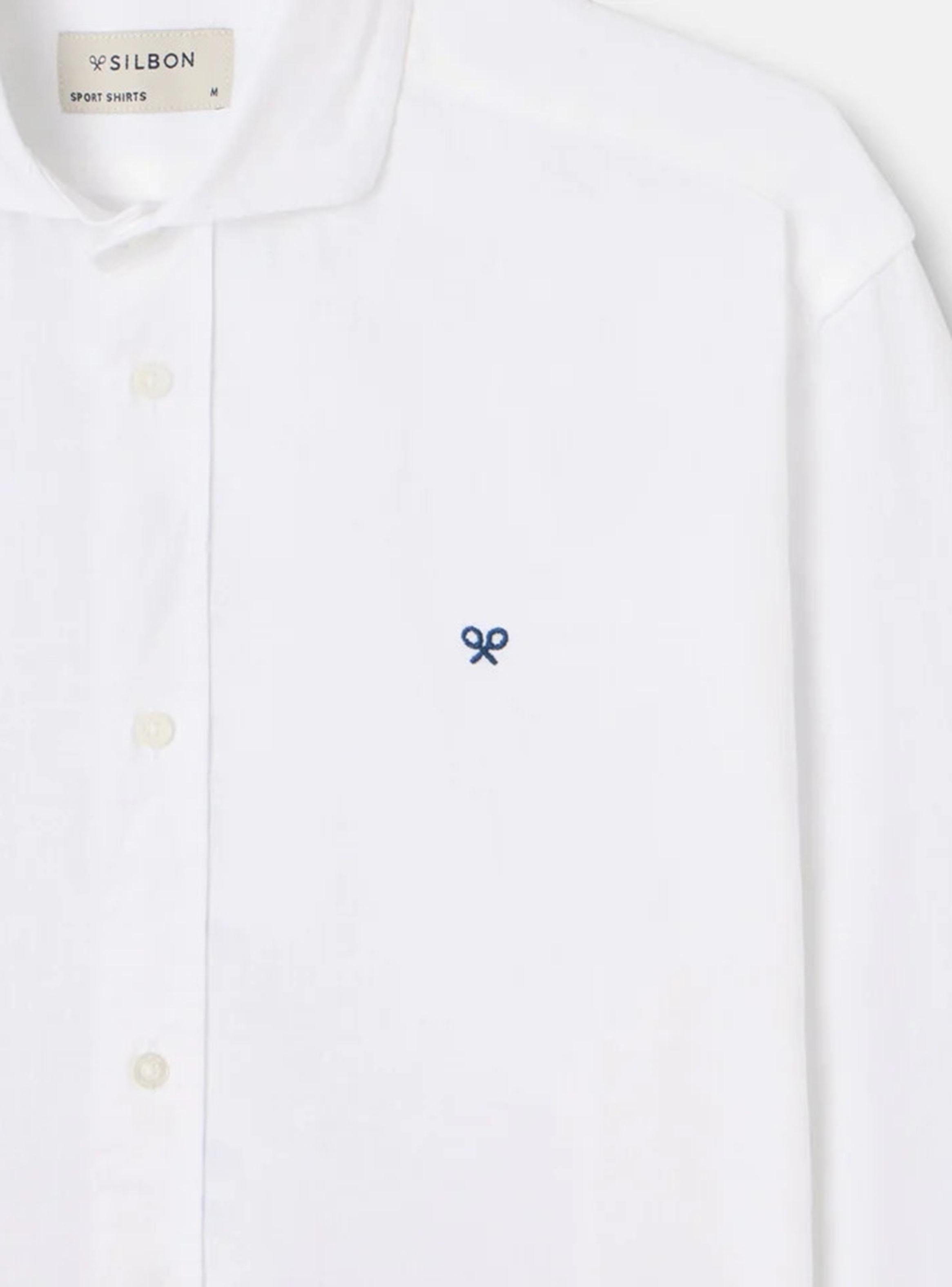 Camisa Lisa Lino Manga Larga-5