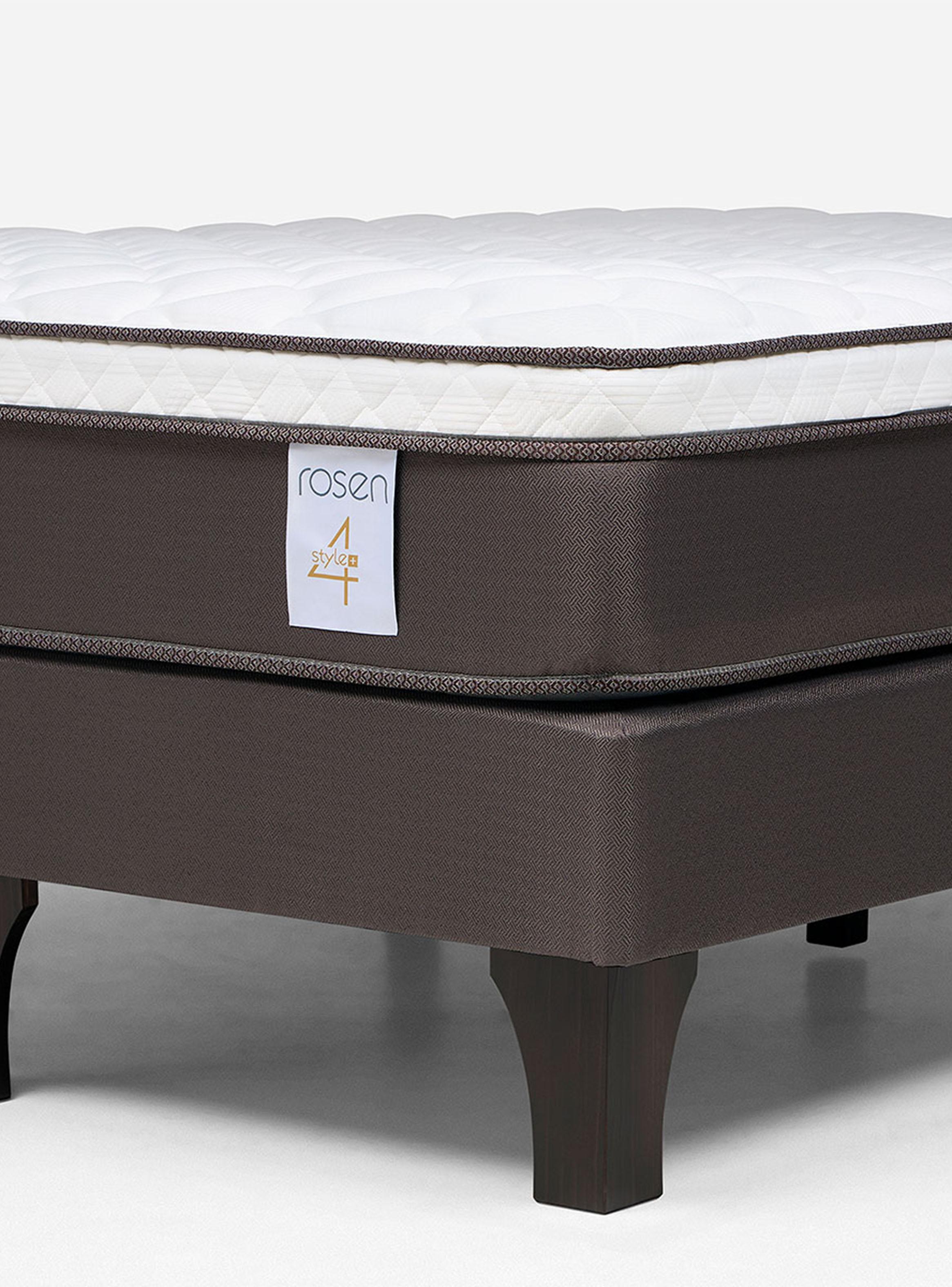 Cama Europea New Style 4 Plus 2 Plazas Base Dividida + Respaldo Ferrara-3