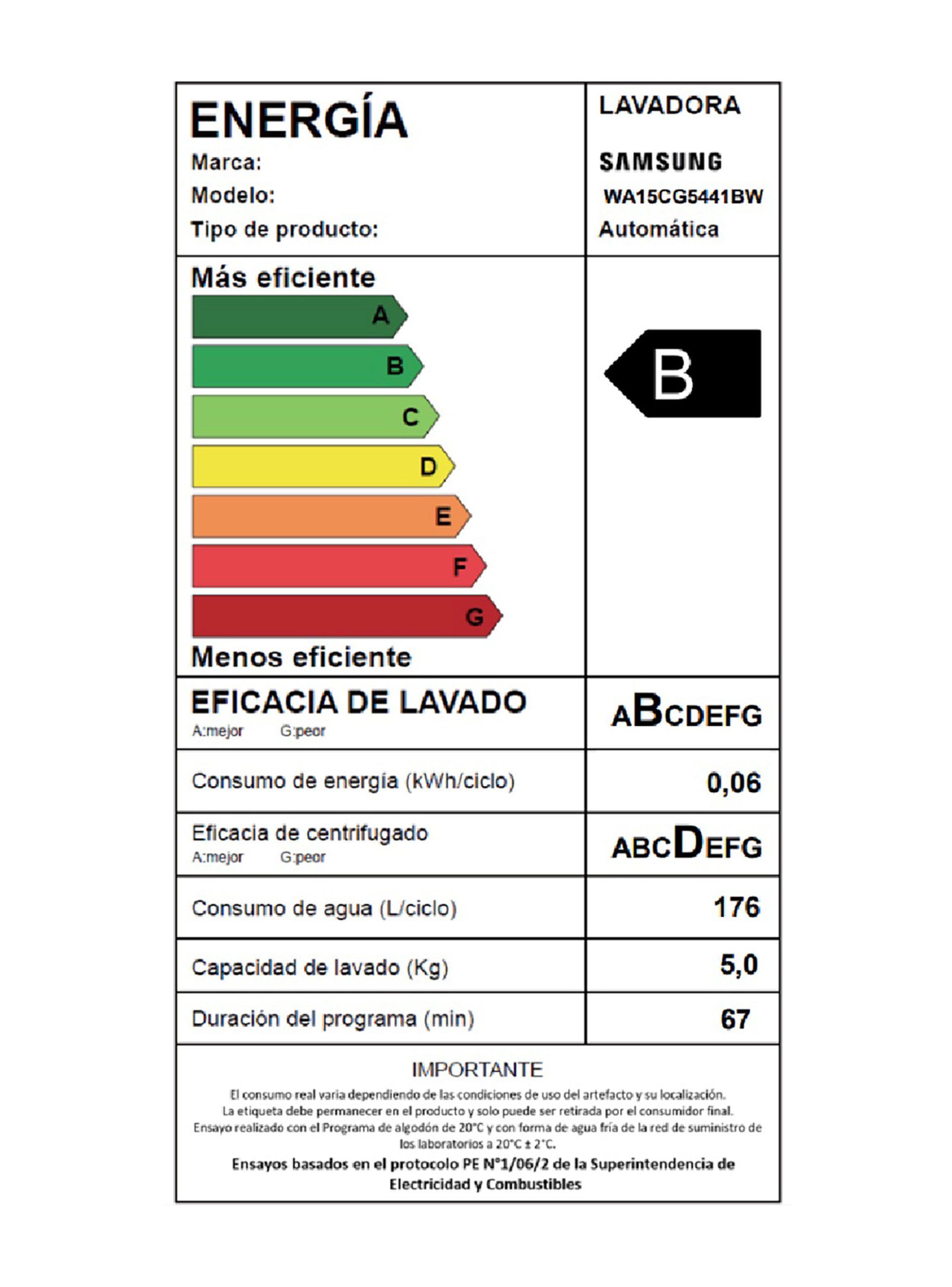 Lavadora Carga Superior 15 Kg EcoBubble WA15CG5441BWZS-8