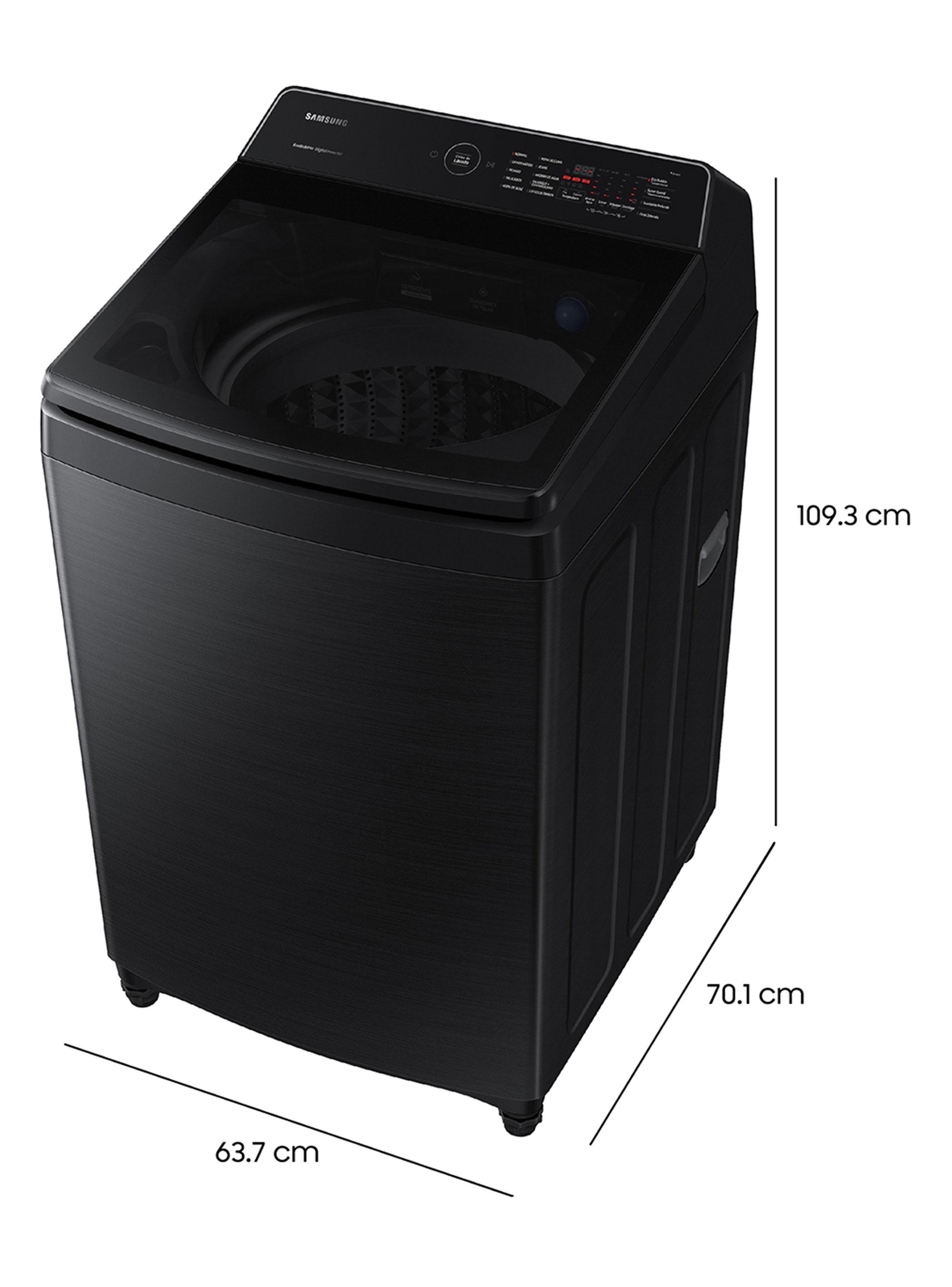 Lavadora Superior 21 Kg WA21CG6886BVZS SmartThings y Eco Bubble Negra-1