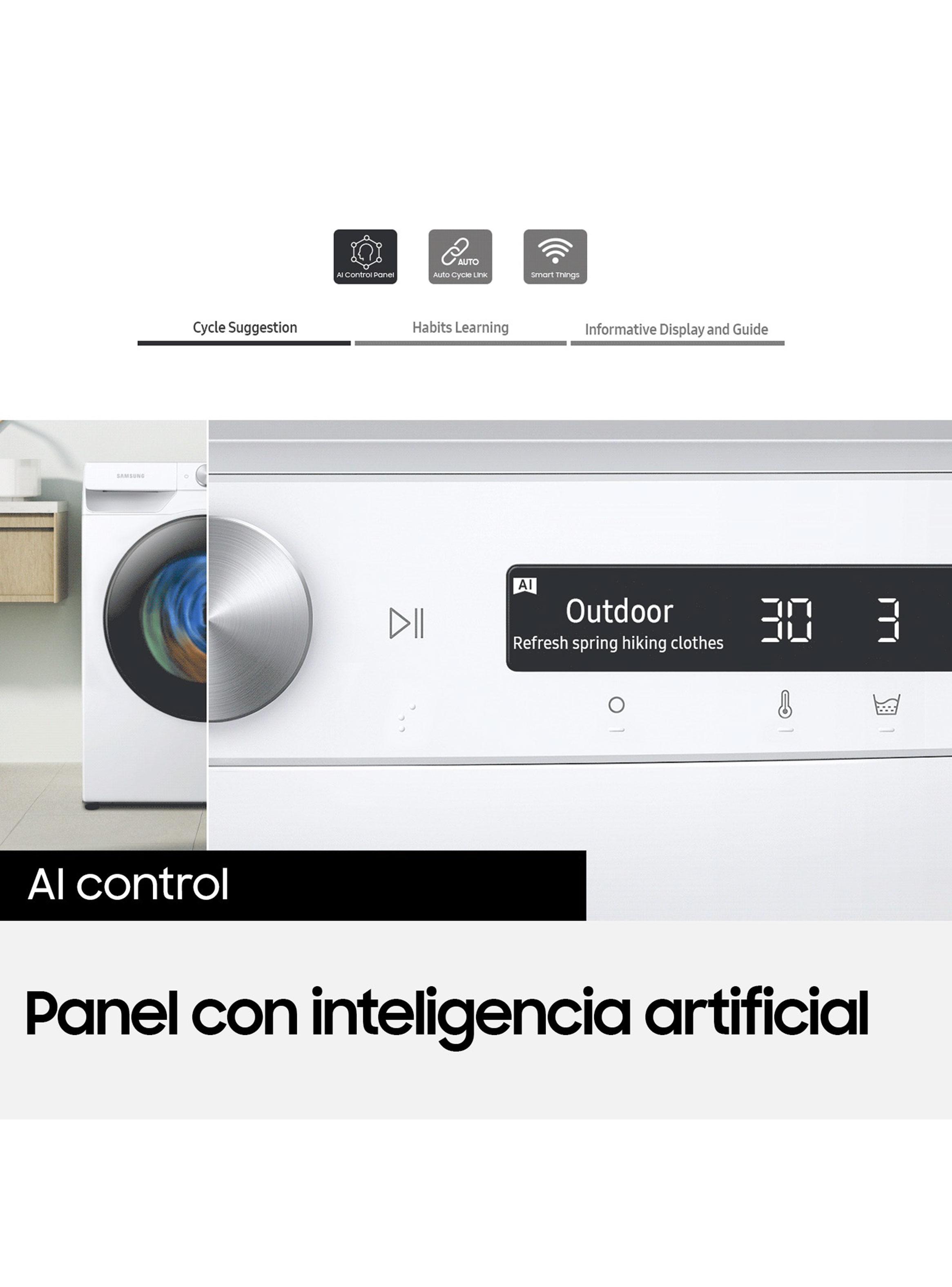 Lavadora-Secadora Frontal 12.5/7 Kg con IA WD12T704DBH/ZS-7