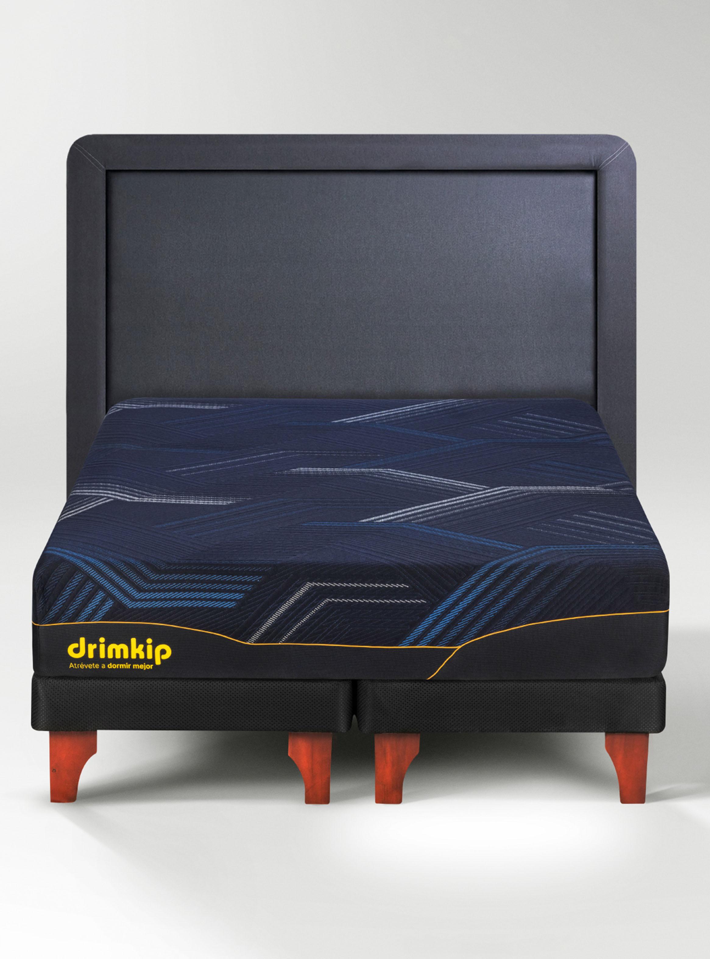Cama Europea Híbrido Ultra 2 Plazas Plus + Respaldo-1