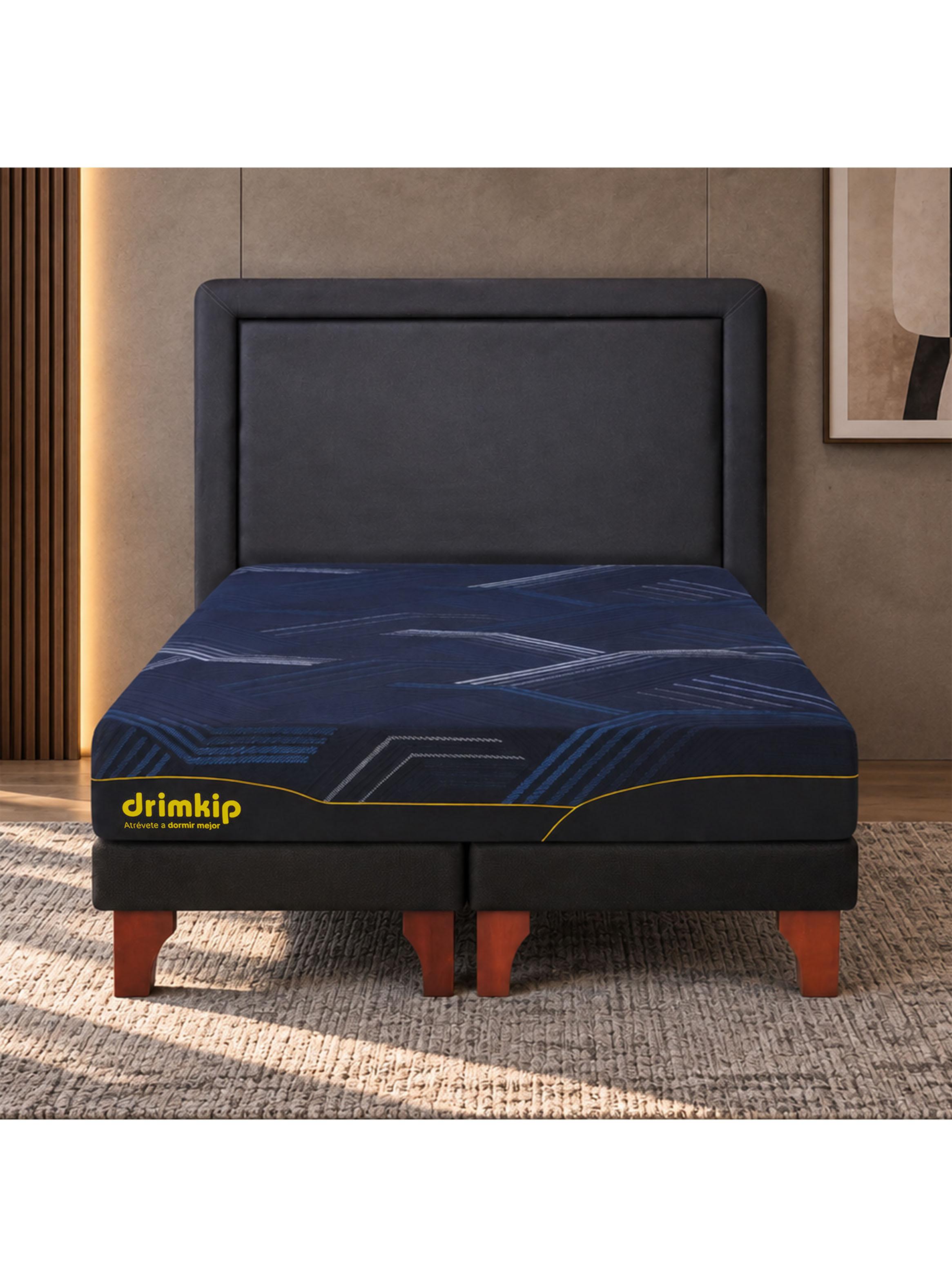 Cama Europea Híbrido Ultra King + Respaldo-5