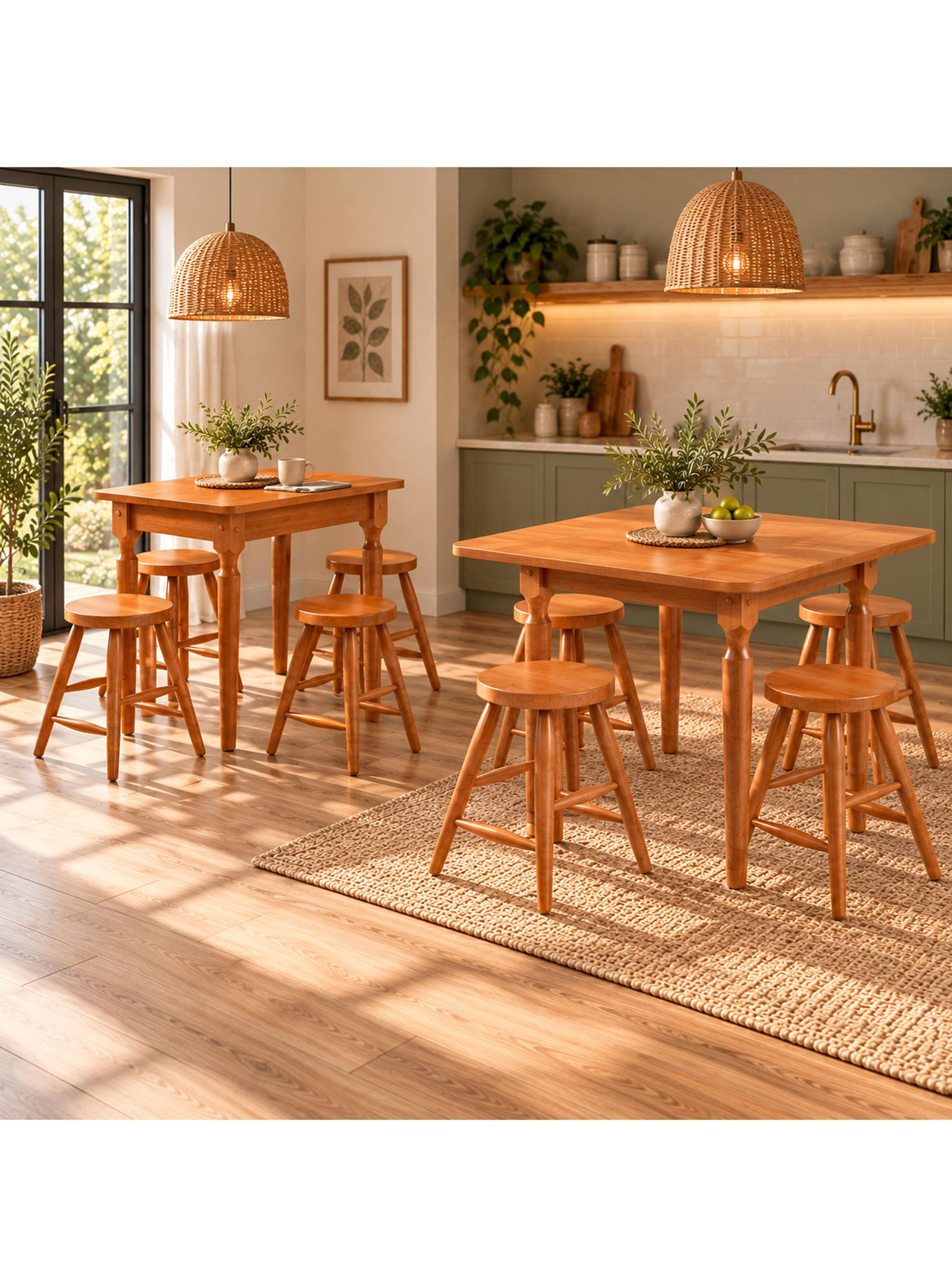 Comedor Ambar Plegable + 4 Banquetas 230-3210-4
