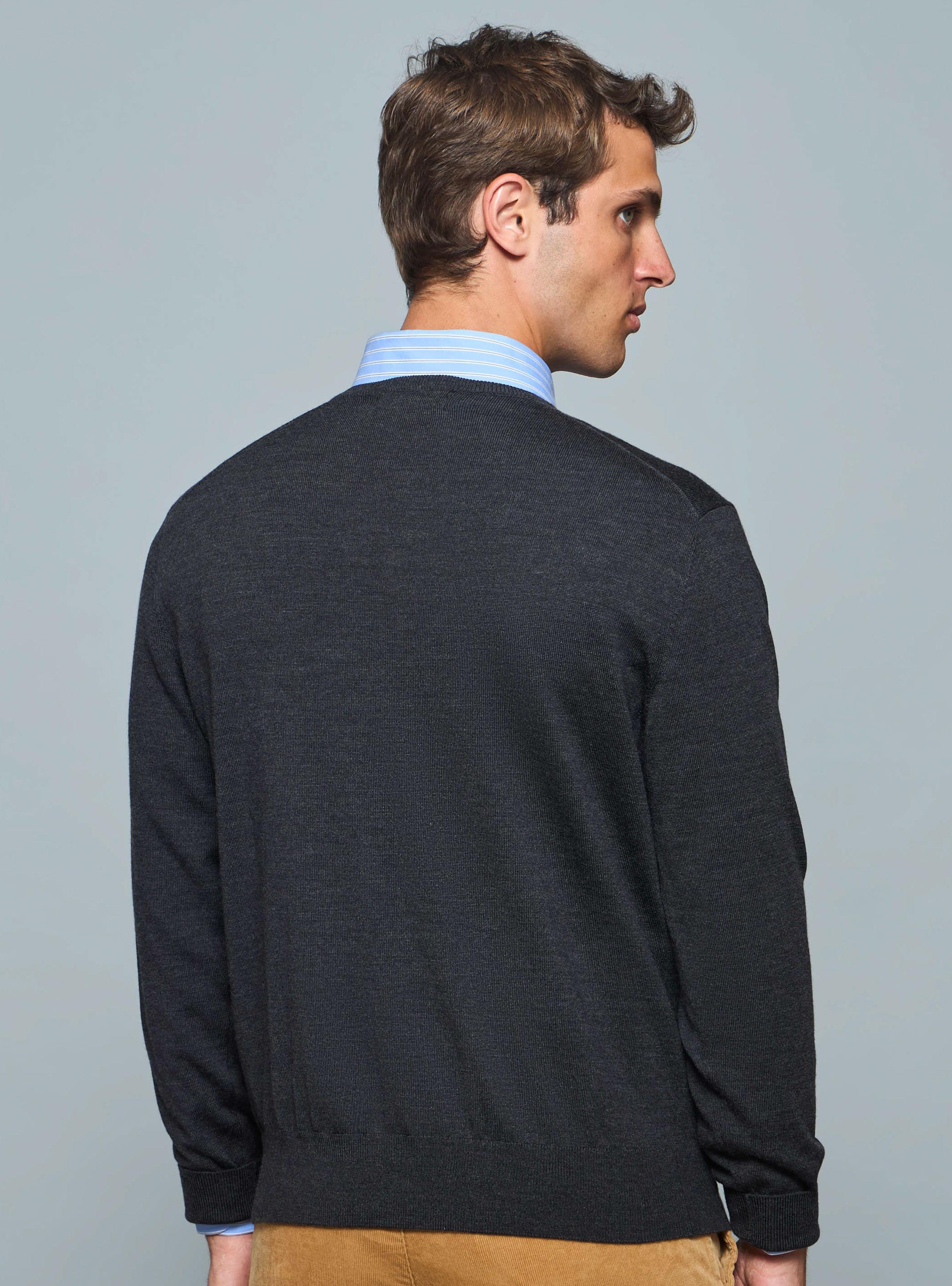 Sweater Lana Merino Cuello V-1