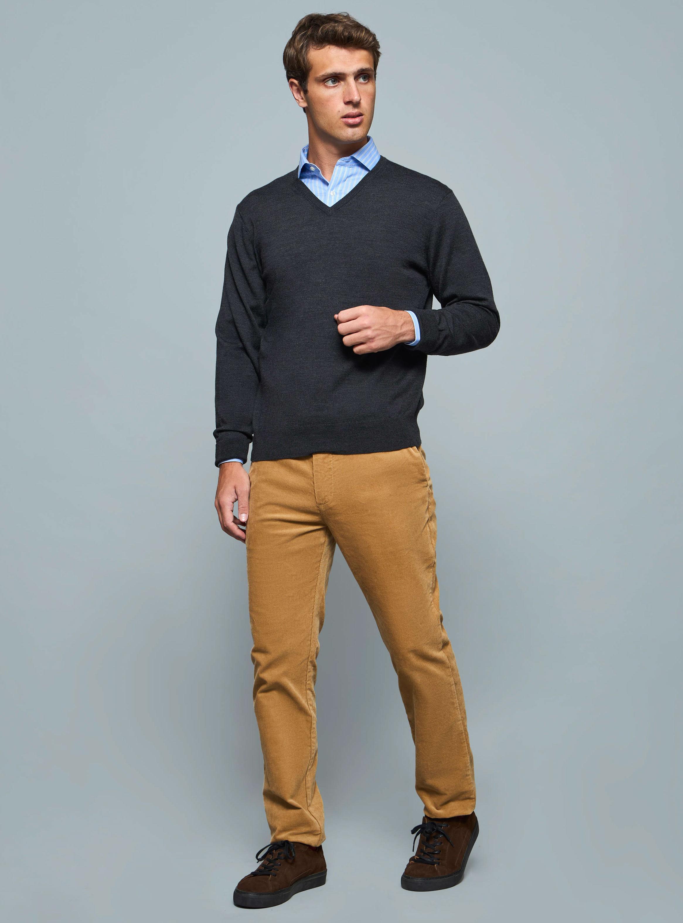 Sweater Lana Merino Cuello V-3