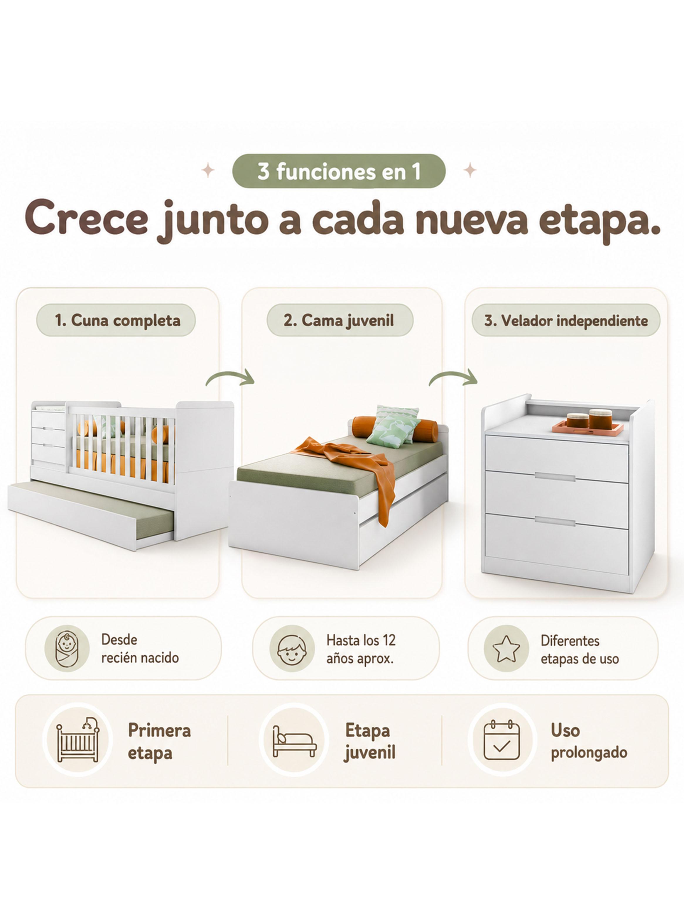 Cuna Multifuncional Cleo Blanco-3