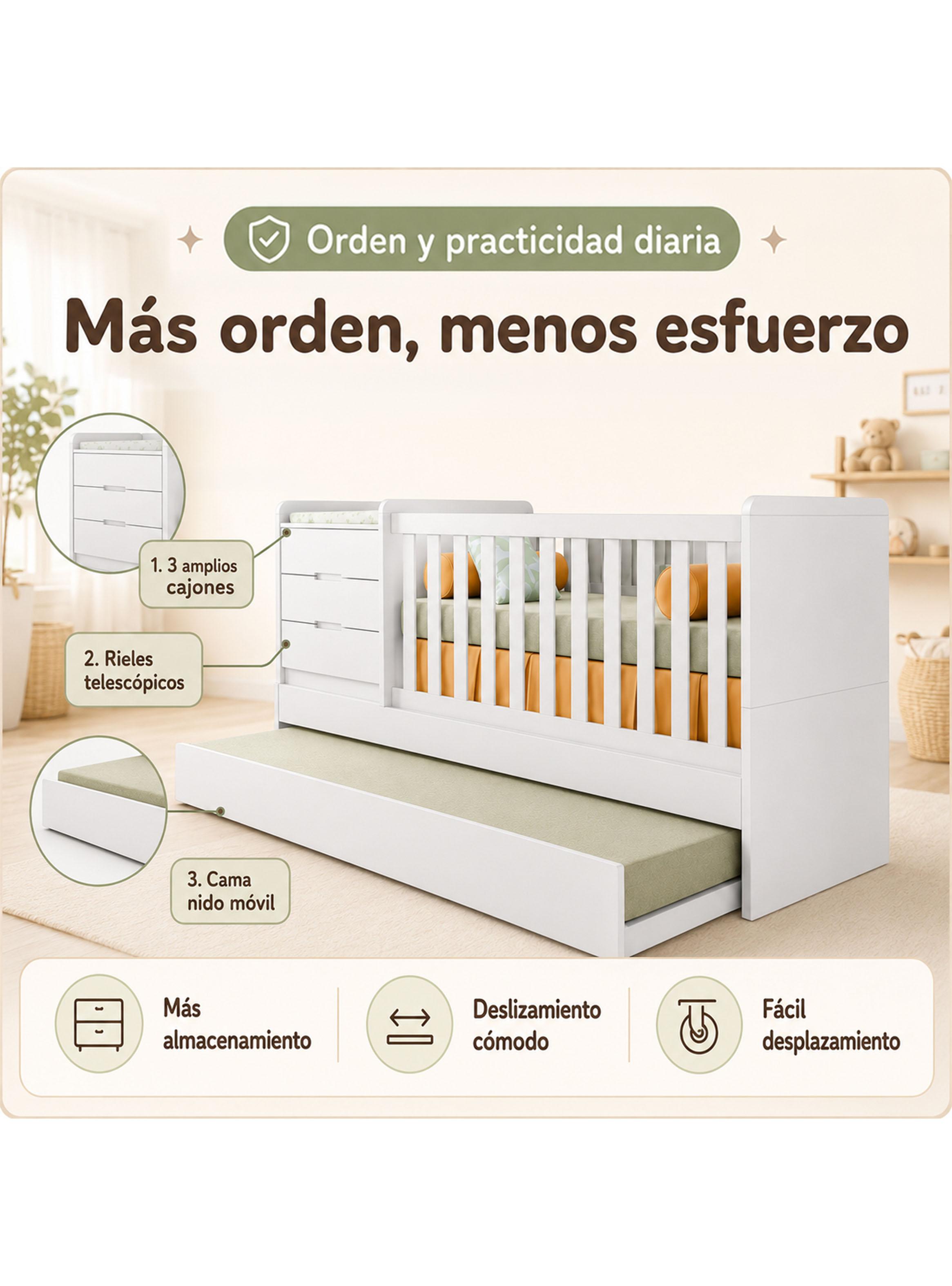 Cuna Multifuncional Cleo Blanco-2