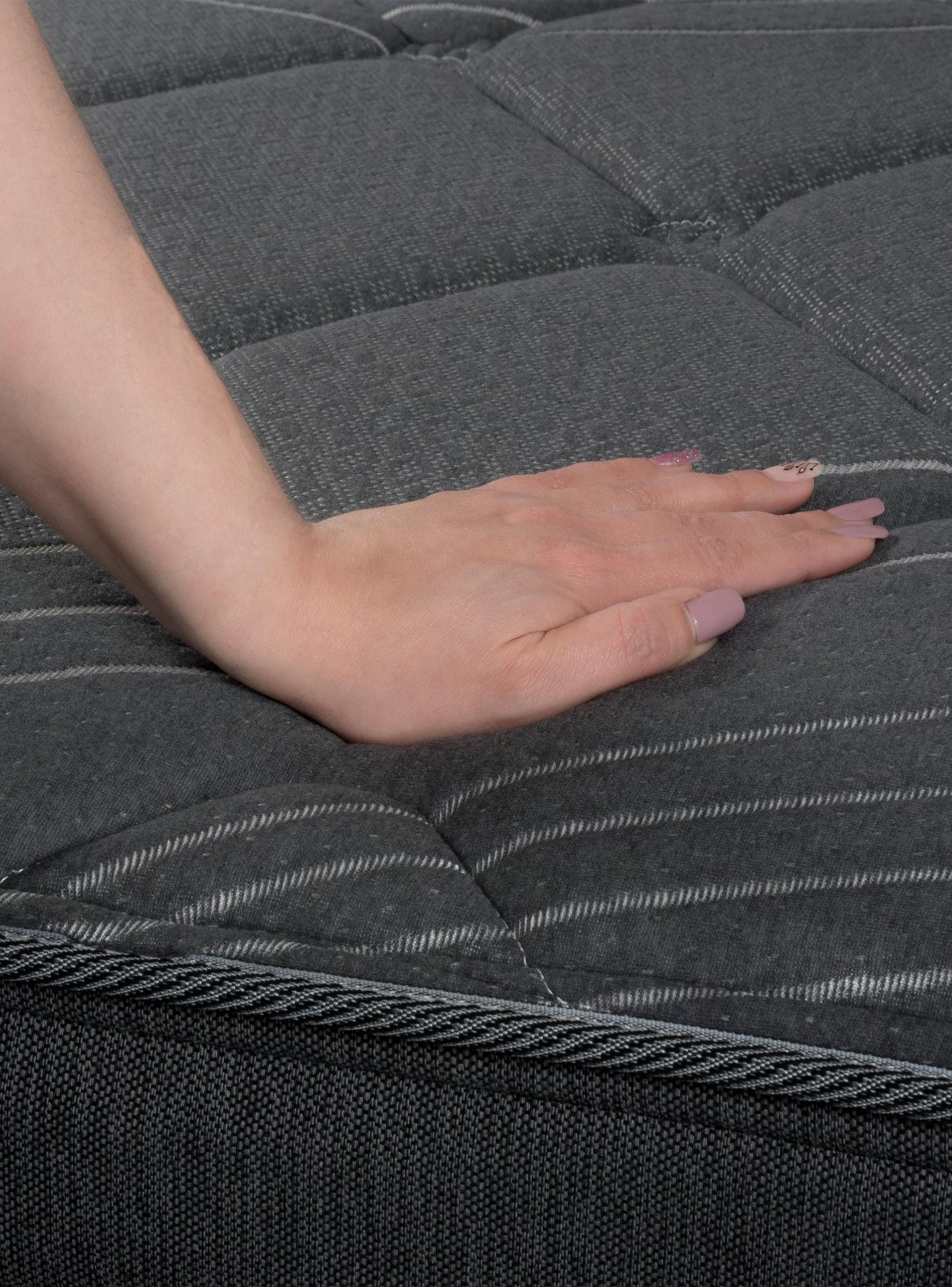 Cama Europea Súper King Black Base Dividida Respaldo + Velador-3